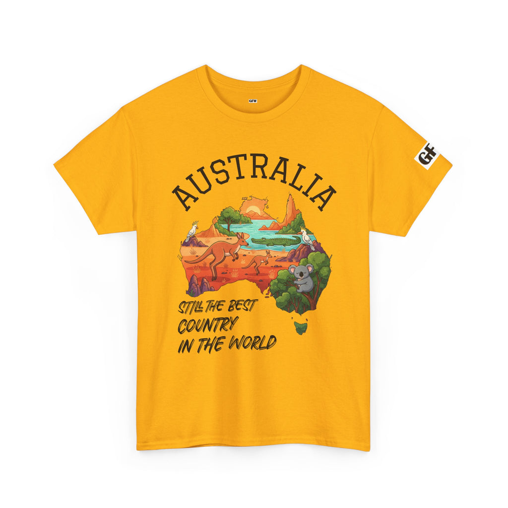 Australia Map Graphic Tee — "Australia: Still The Best Country in the World" Cotton T‑Shirt