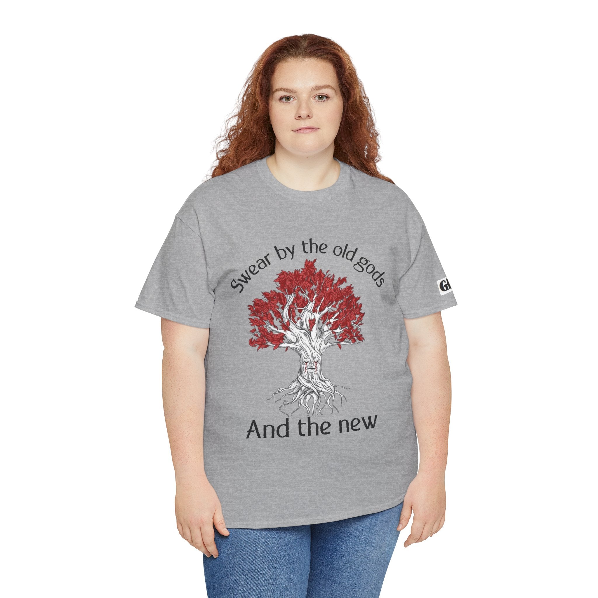 Old Gods & New Tree Tee — "Swear by the old gods and the new" Graphic Shirt