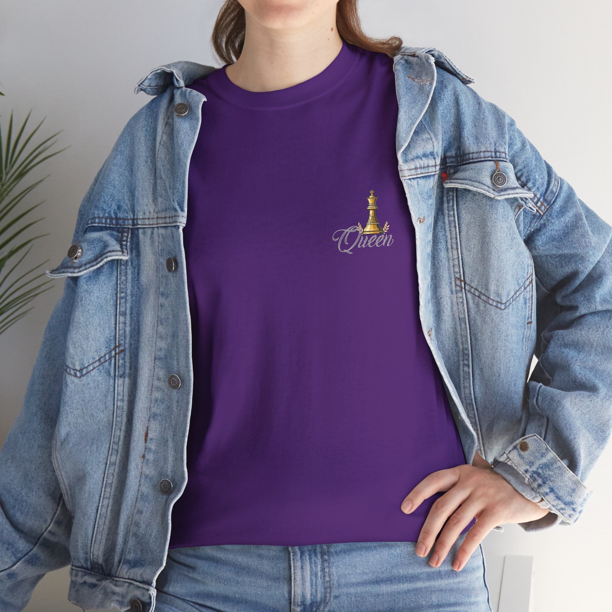 Queen Chess Piece T-Shirt — "Queen" Family Roles Tee (Grandmother, Wife, Mother, Daughter, Sister)