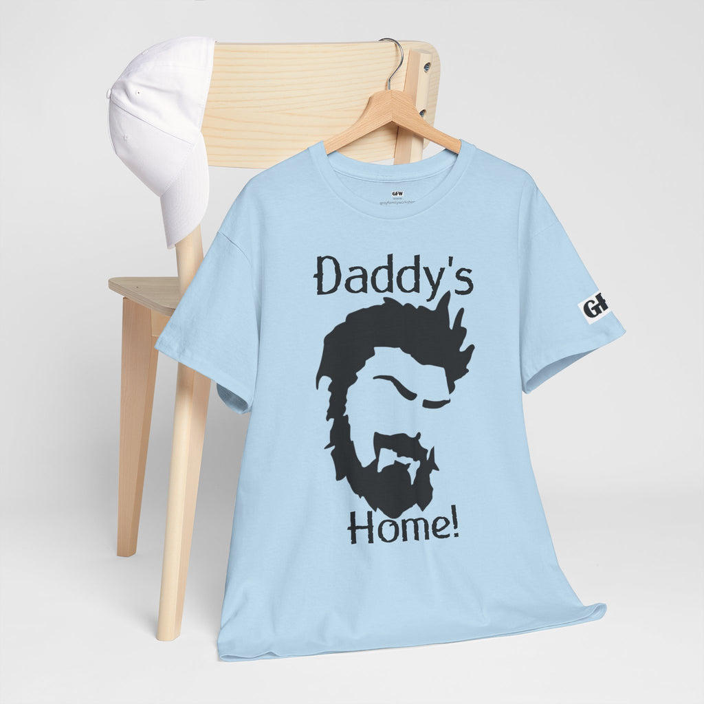 Daddy's Home T-Shirt — Men's Beard Silhouette Father's Day Tee