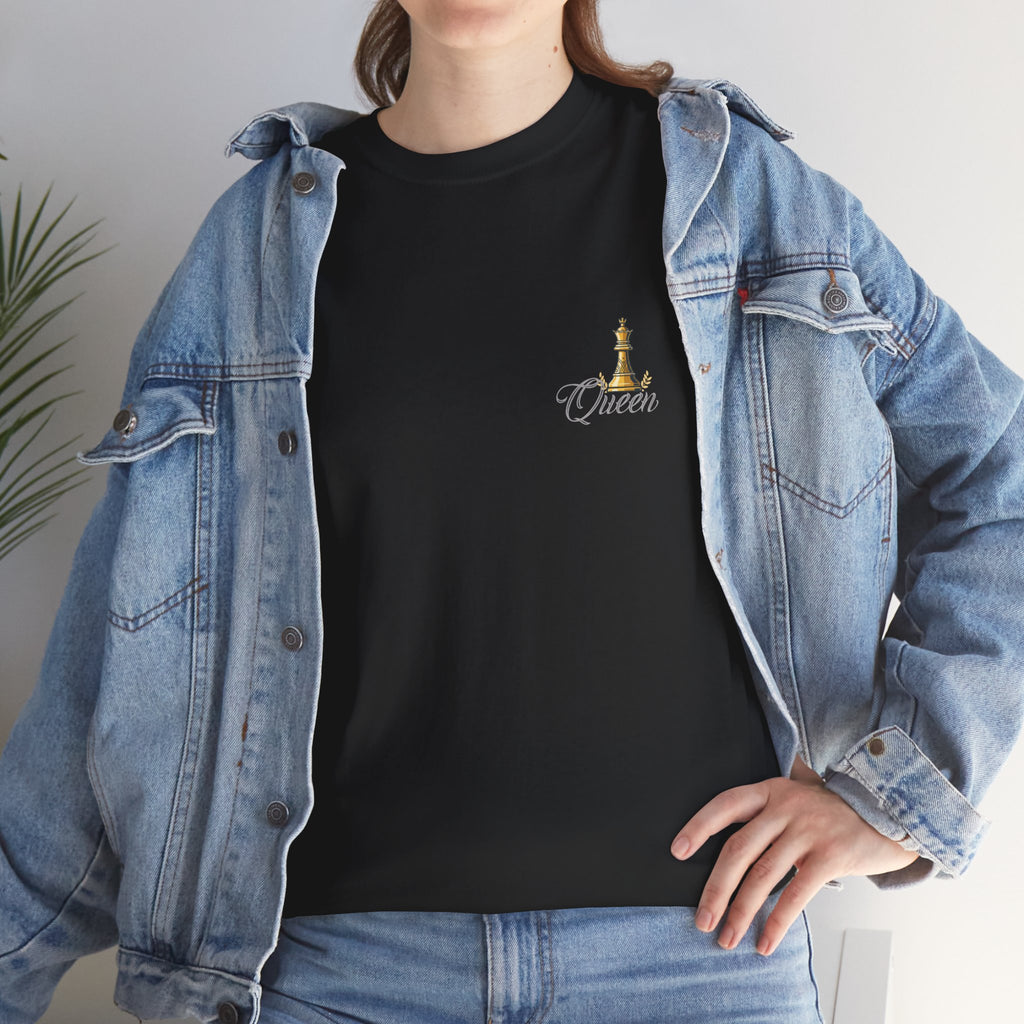 Queen Chess Piece T-Shirt — "Queen" Family Roles Tee (Grandmother, Wife, Mother, Daughter, Sister)