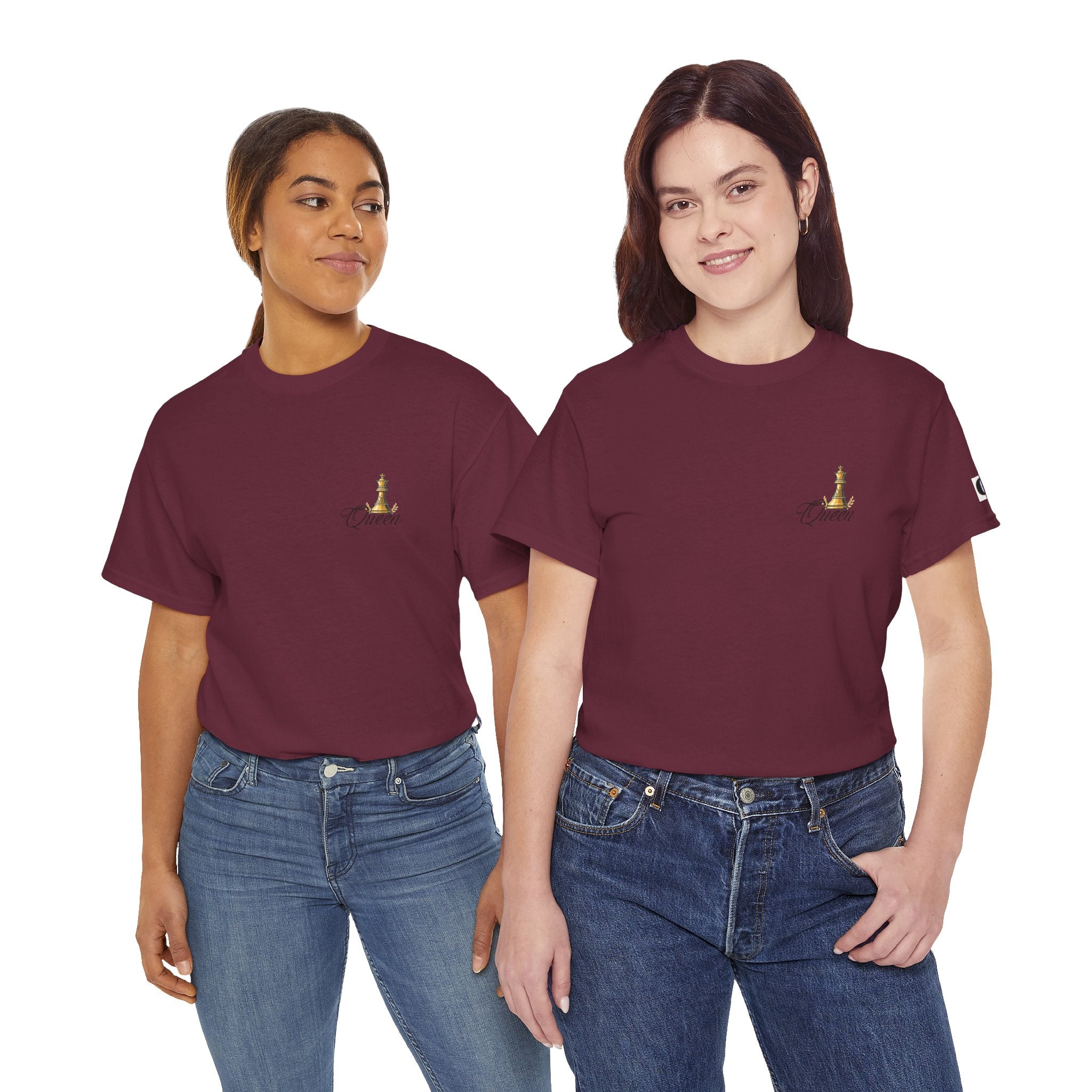 Queen Chess Piece T-Shirt — "Queen" Family Roles Tee (Grandmother, Wife, Mother, Daughter, Sister)