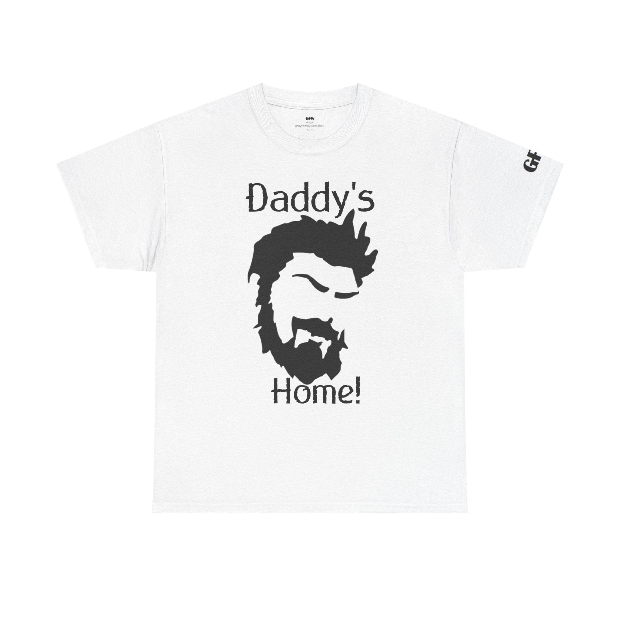 Daddy's Home T-Shirt — Men's Beard Silhouette Father's Day Tee