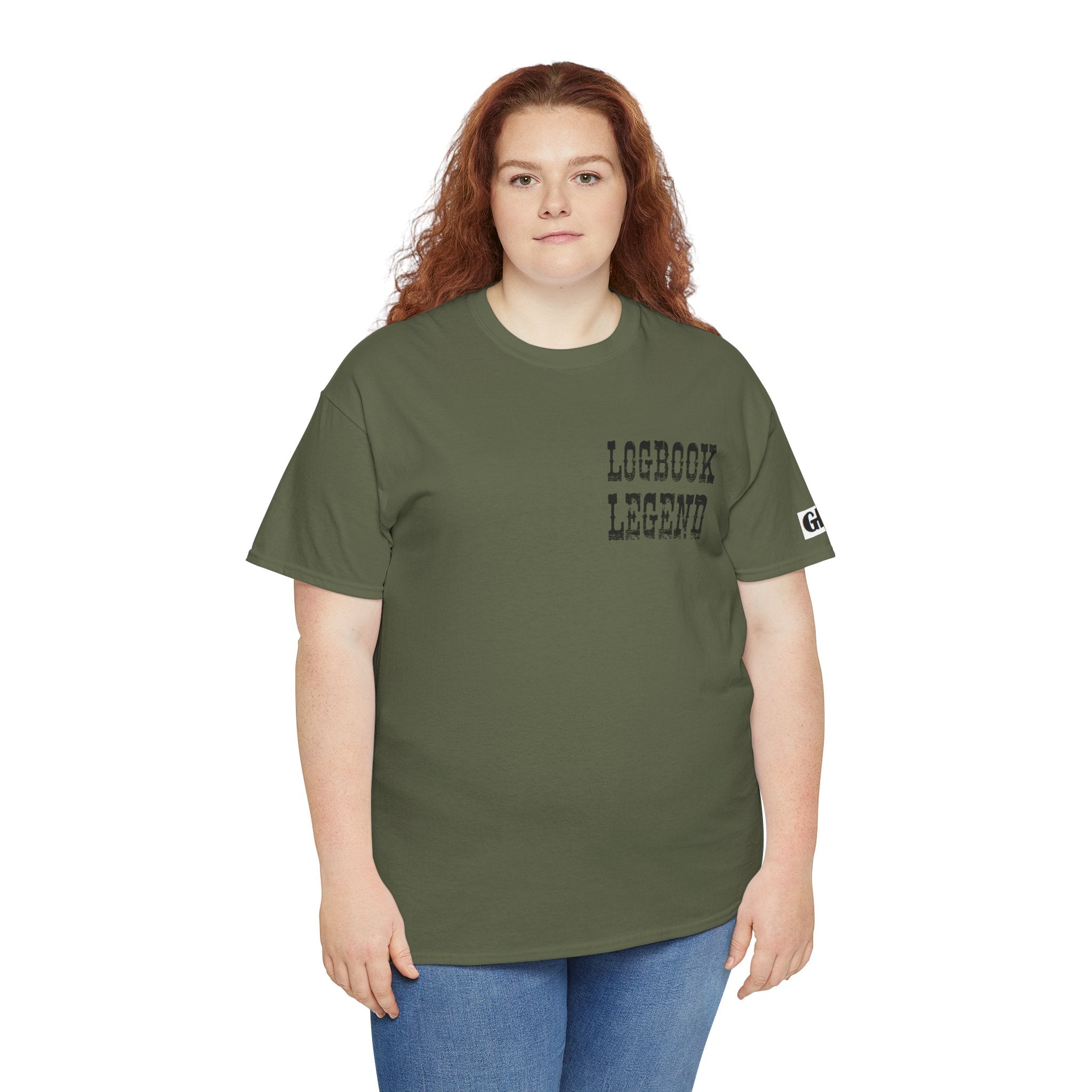 Logbook Legend Trucker Tee — "Logbook Legend" Graphic T-Shirt for Drivers