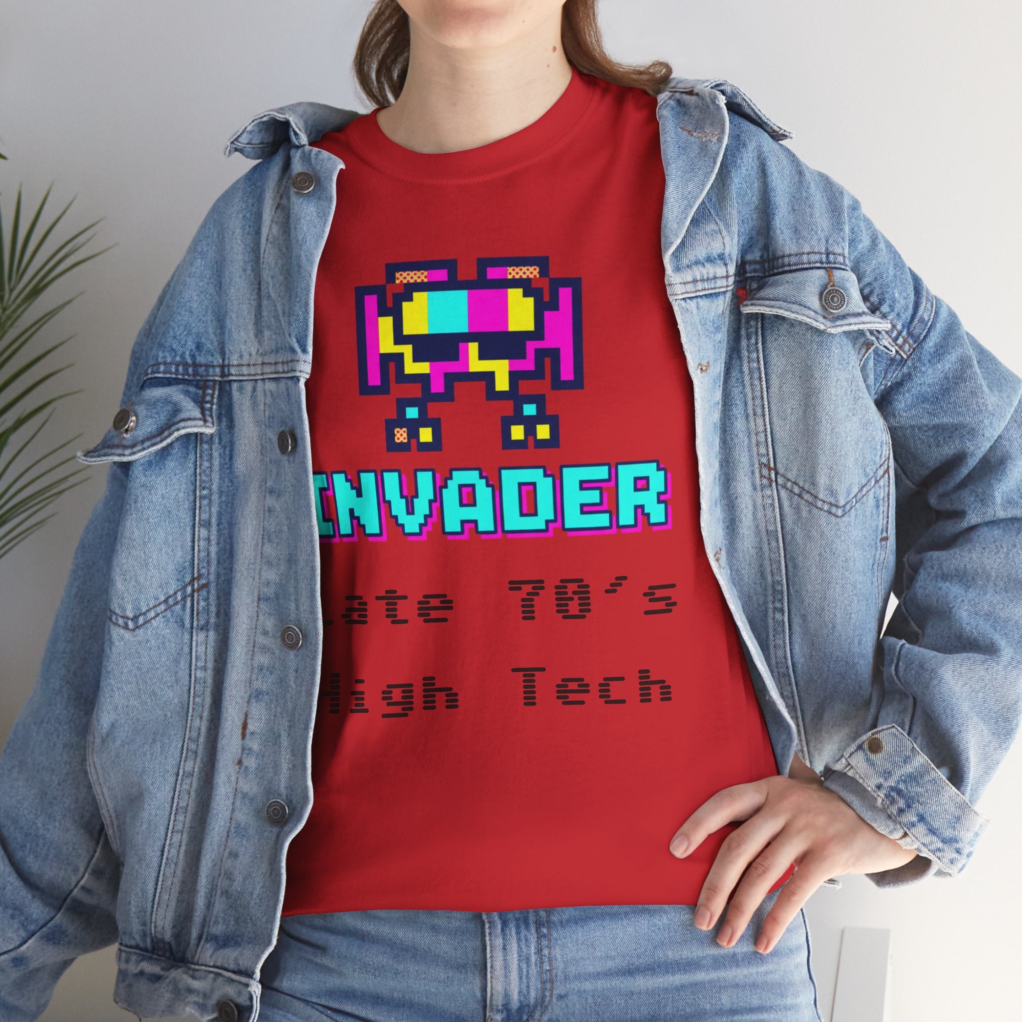 Invader Retro Pixel Tee — "Late 70's High Tech" Vintage Video Game T-Shirt