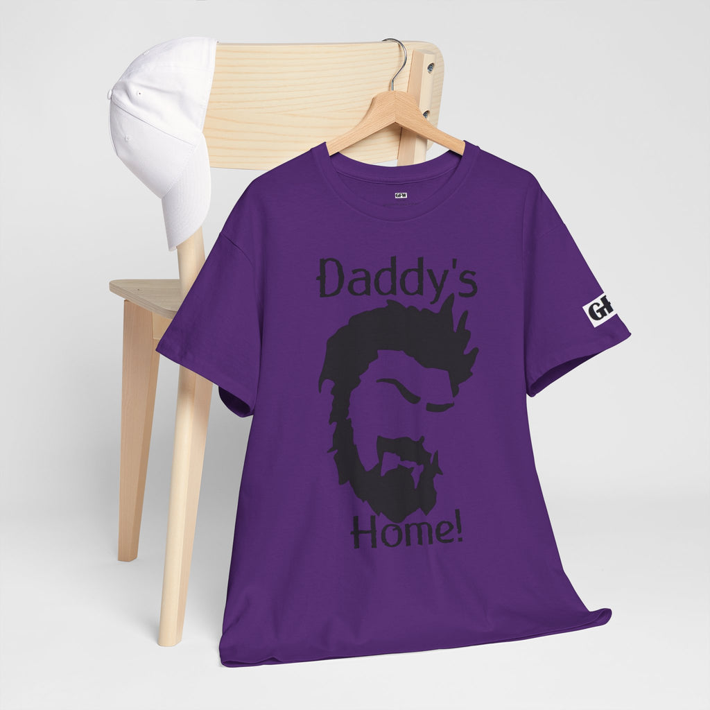 Daddy's Home T-Shirt — Men's Beard Silhouette Father's Day Tee