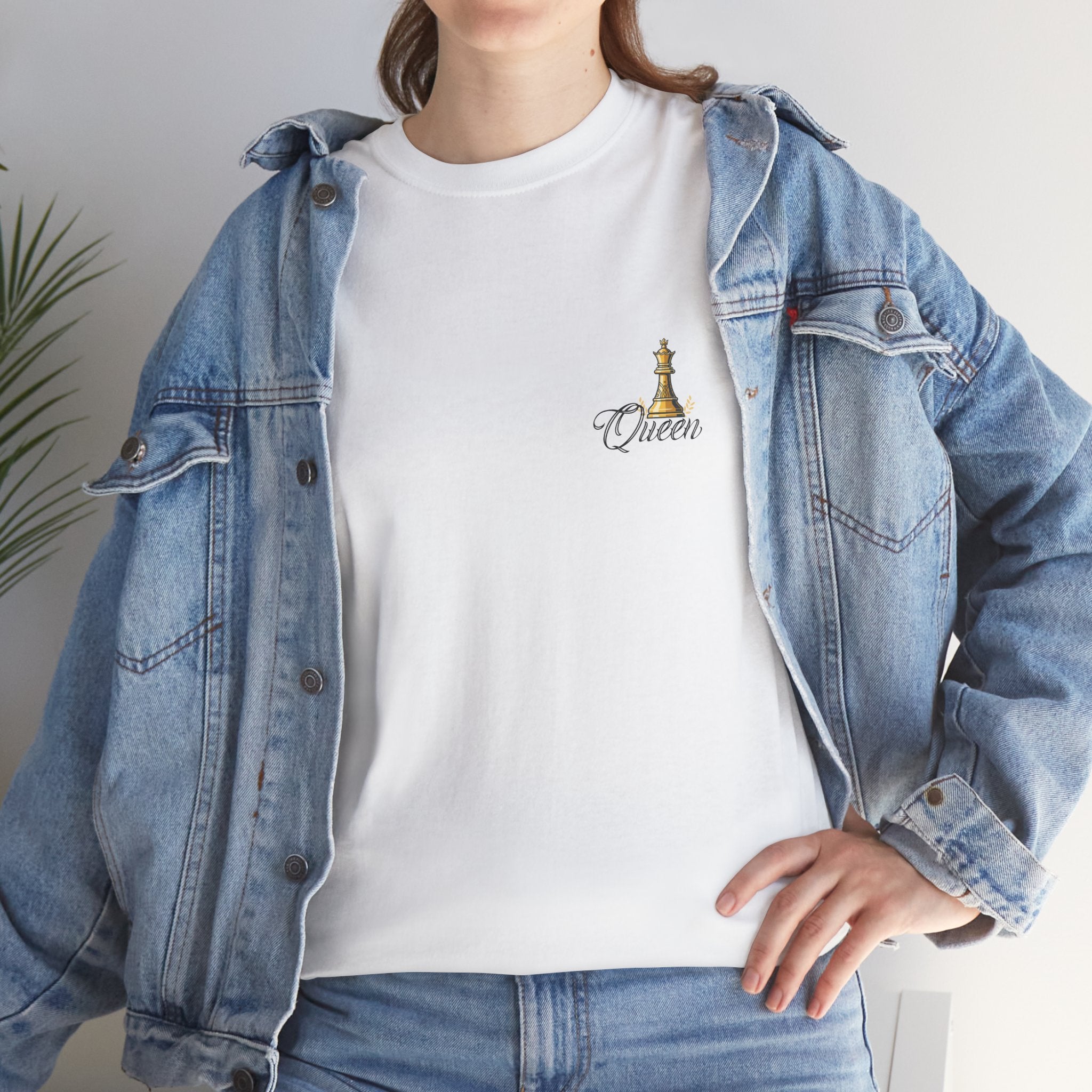 Queen Chess Piece T-Shirt — "Queen" Family Roles Tee (Grandmother, Wife, Mother, Daughter, Sister)