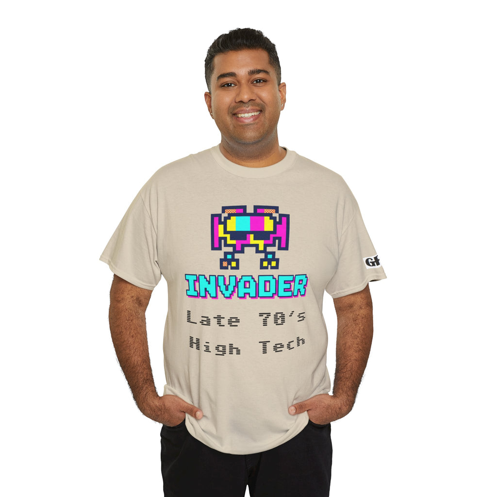 Invader Retro Pixel Tee — "Late 70's High Tech" Vintage Video Game T-Shirt