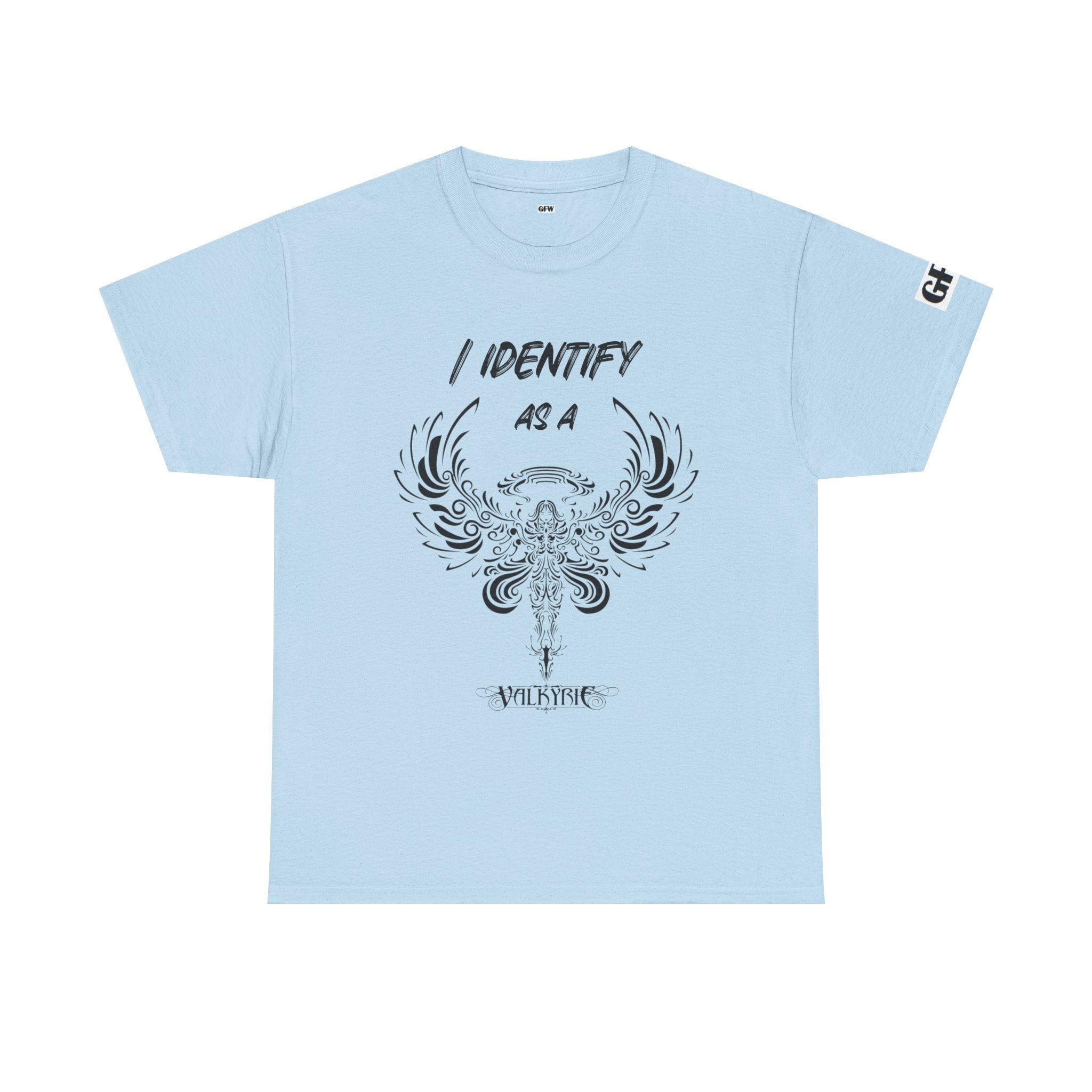 Valkyrie Winged Key T‑Shirt — "I Identify As a Valkyrie" Graphic Tee