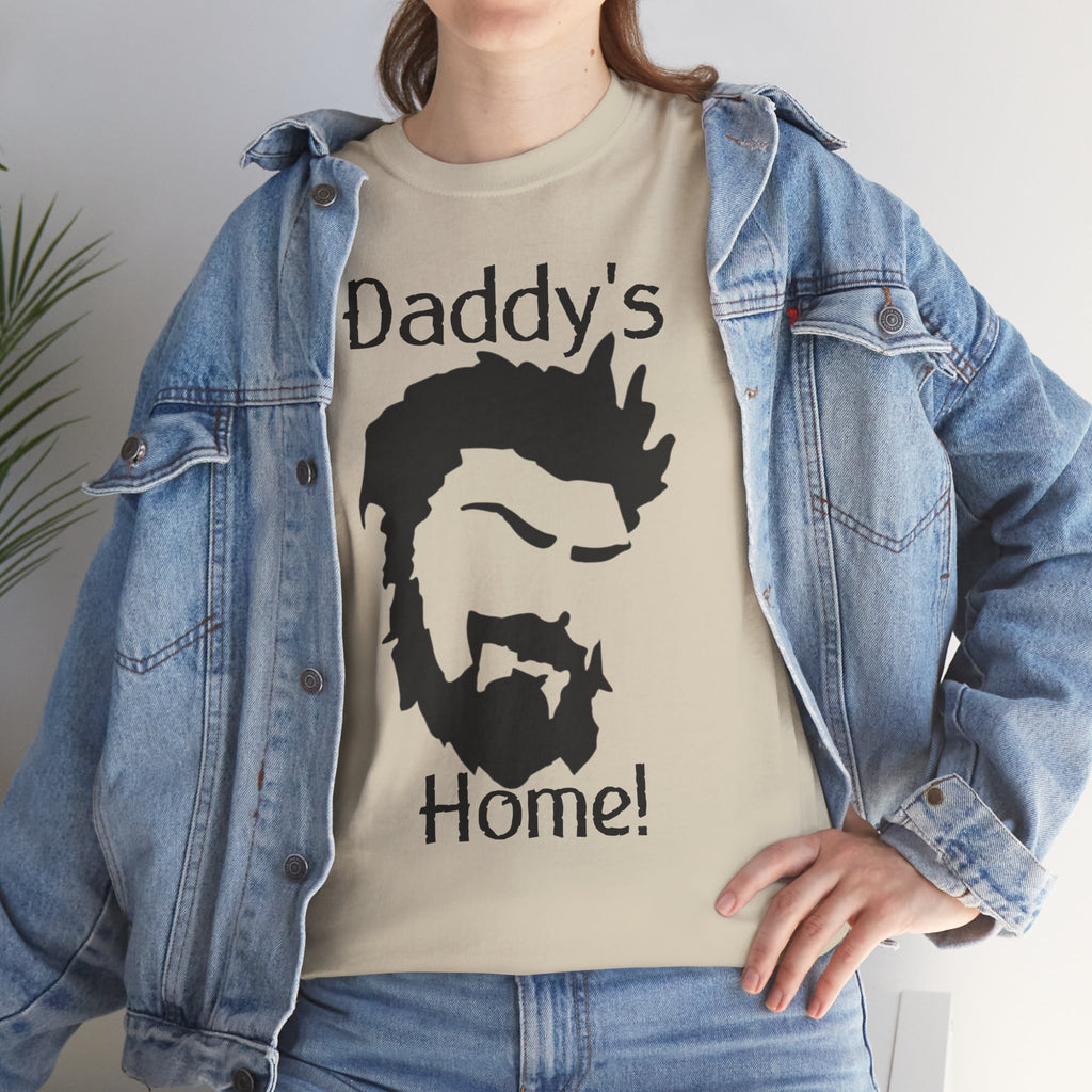Daddy's Home T-Shirt — Men's Beard Silhouette Father's Day Tee