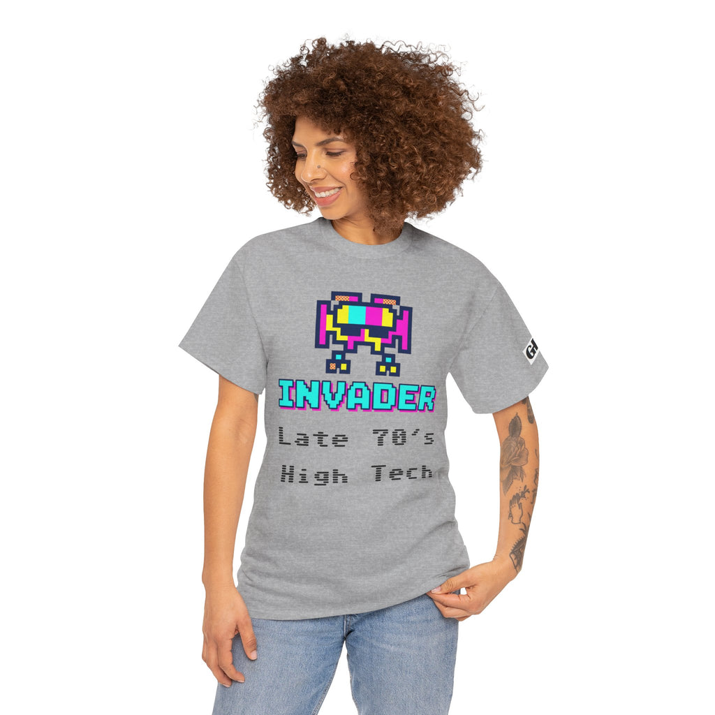 Invader Retro Pixel Tee — "Late 70's High Tech" Vintage Video Game T-Shirt