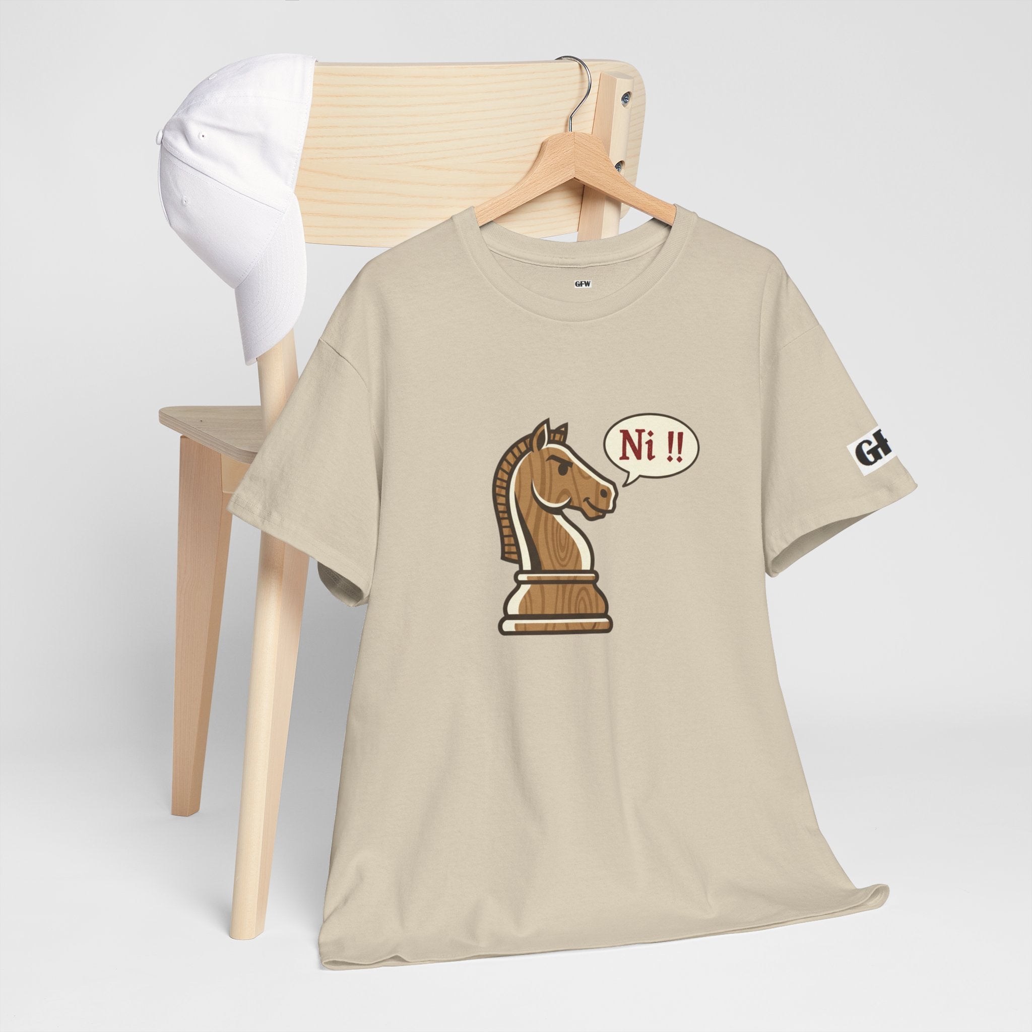 Chess Knight Tee - 'Ni!!' Funny Knight Piece Shirt