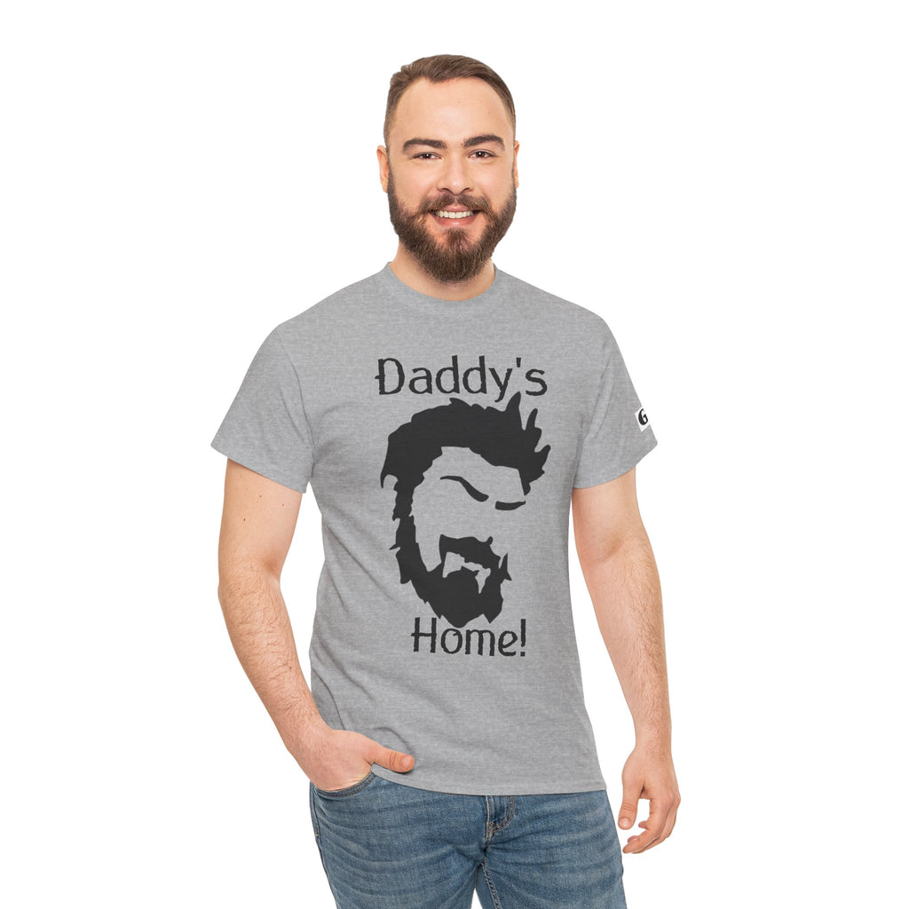 Daddy's Home T-Shirt — Men's Beard Silhouette Father's Day Tee