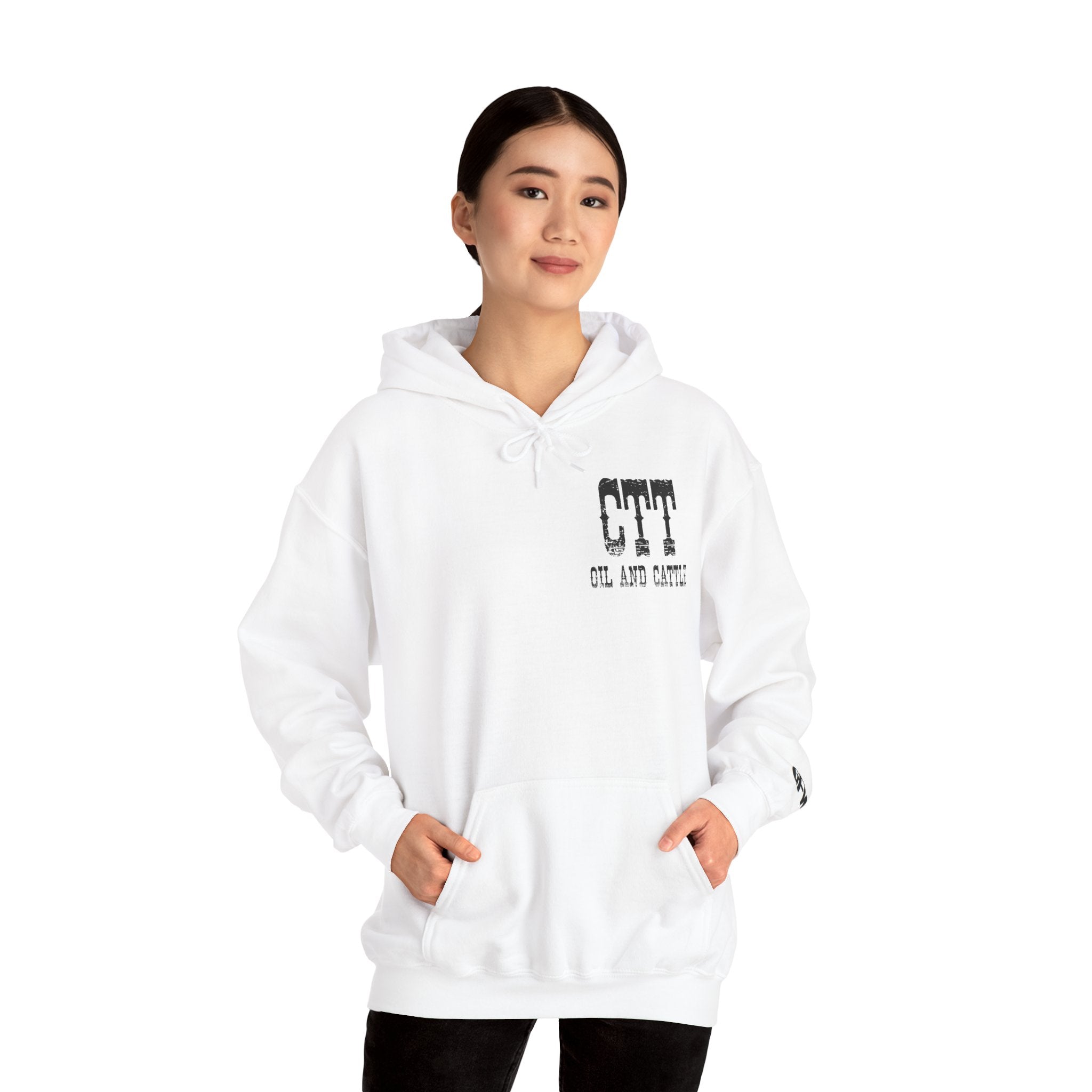 CTT Oil and Cattle Hoodie - Western Oilfield Ranch Sweatshirt