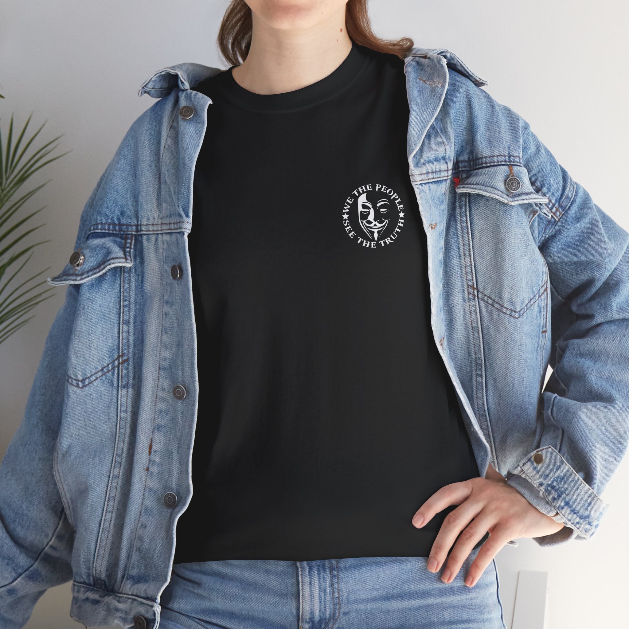 **Personalize ** Seek Knowledge Tee — “We The People See The Truth” Guy Fawkes Graphic T-Shirt