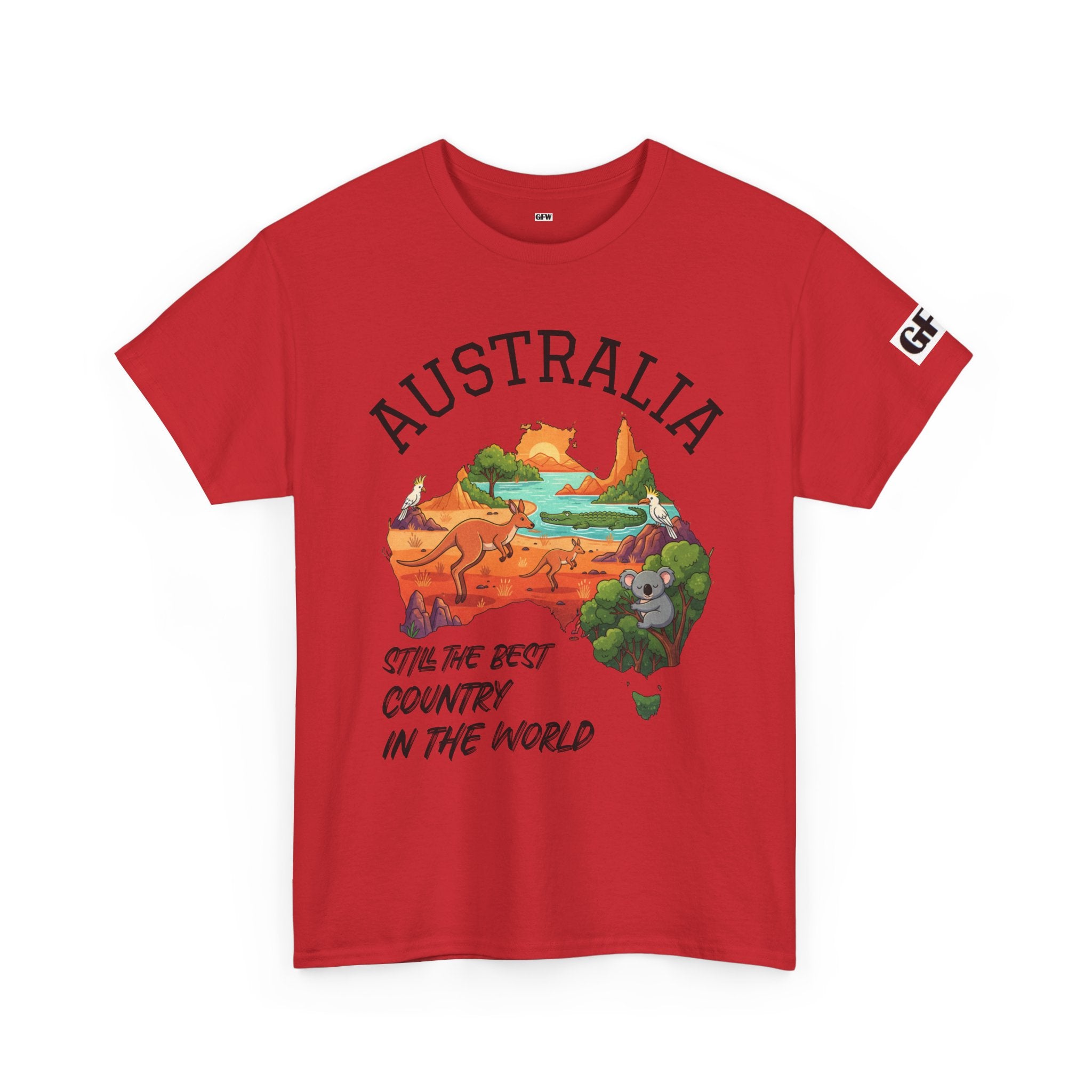 Australia Map Graphic Tee — "Australia: Still The Best Country in the World" Cotton T‑Shirt
