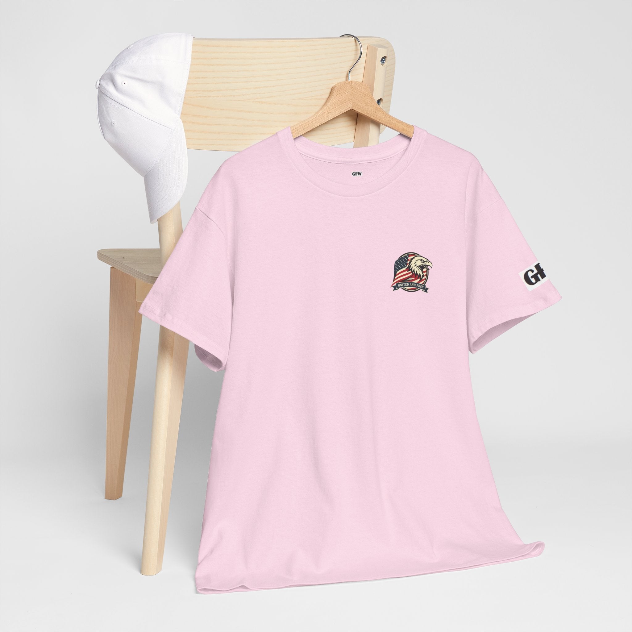 USA Bald Eagle T‑Shirt — "United and Free" Patriotic Tee
