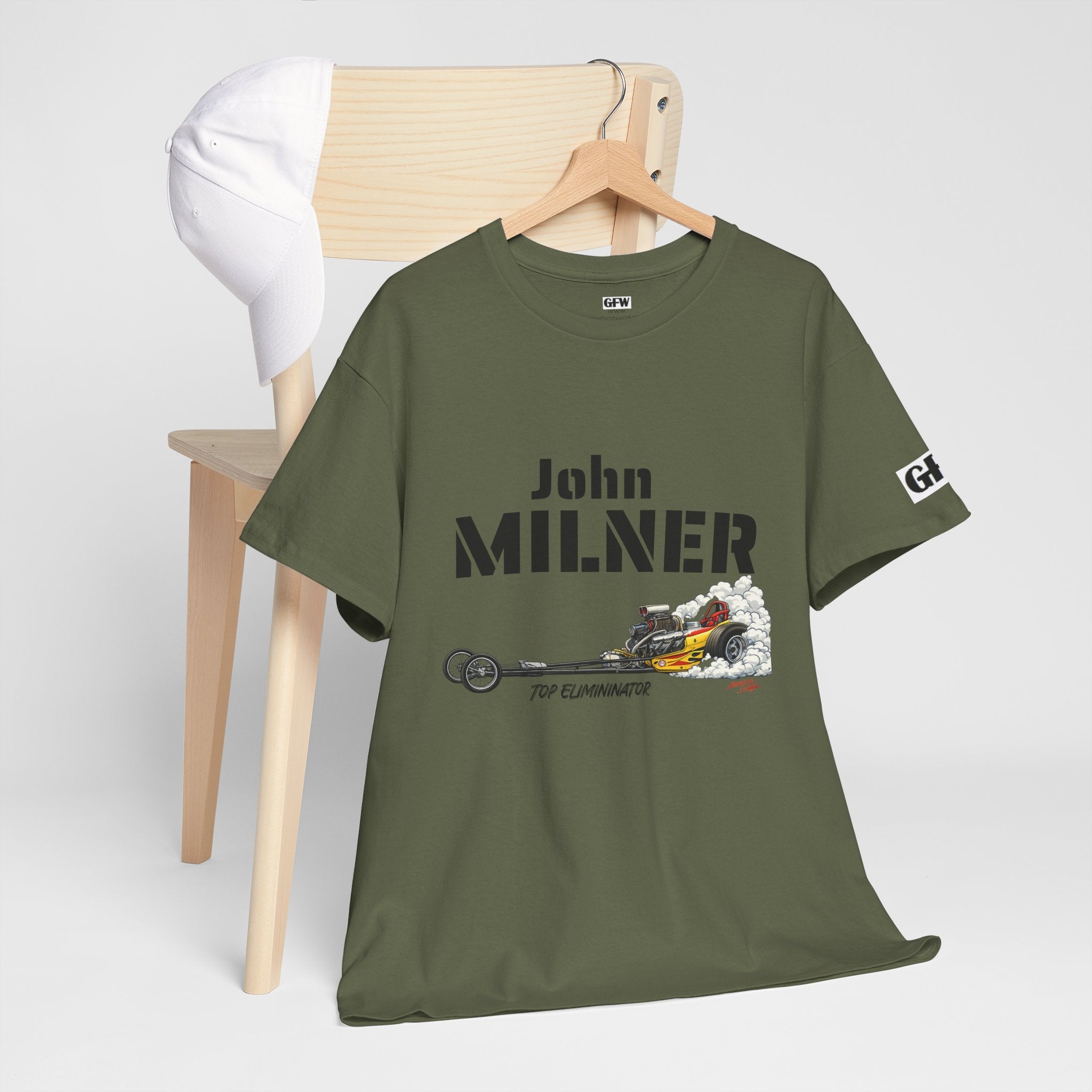 Milner Racing Team T-Shirt — "John Milner" Vintage Dragster Tee