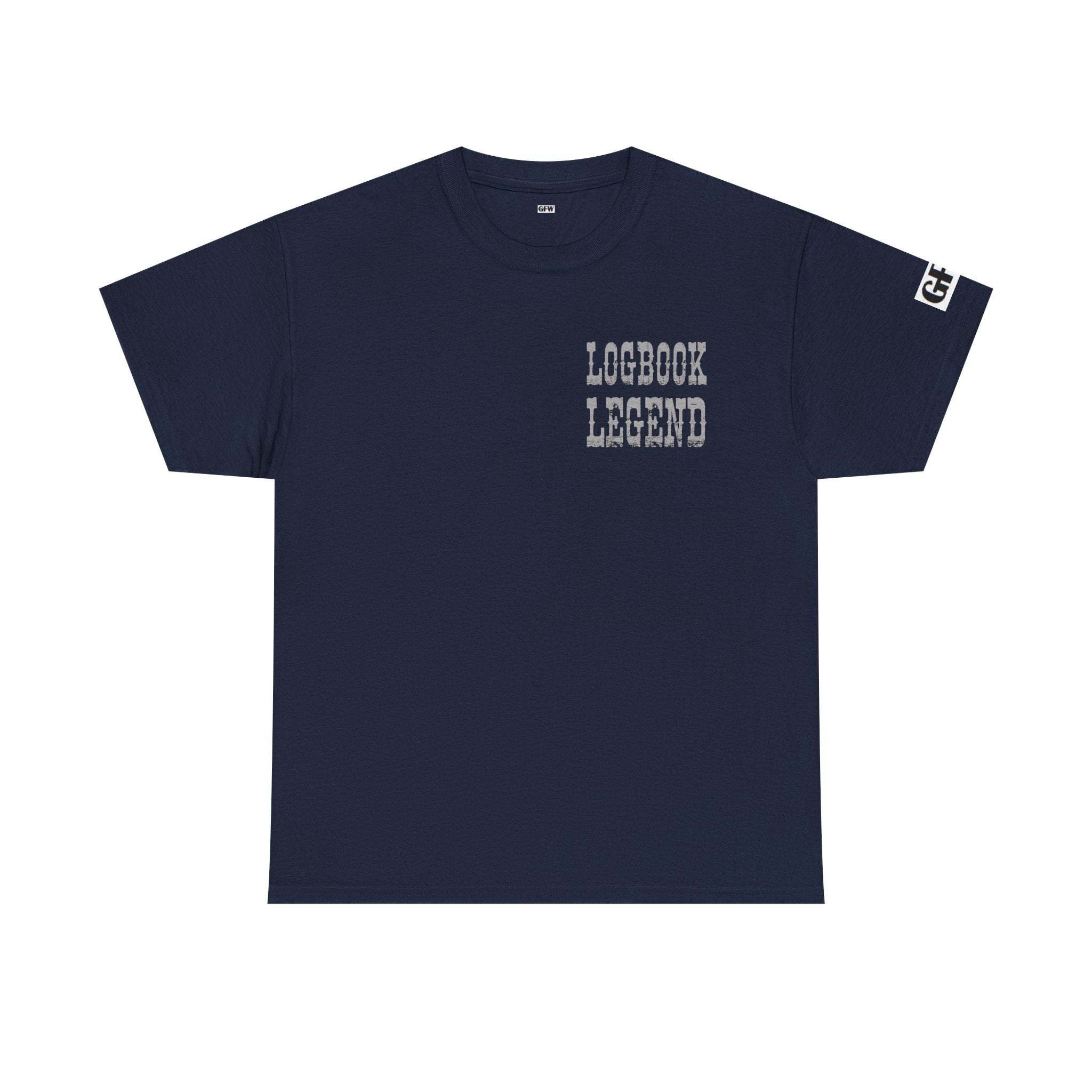 Logbook Legend Trucker Tee — "Logbook Legend" Graphic T-Shirt for Drivers
