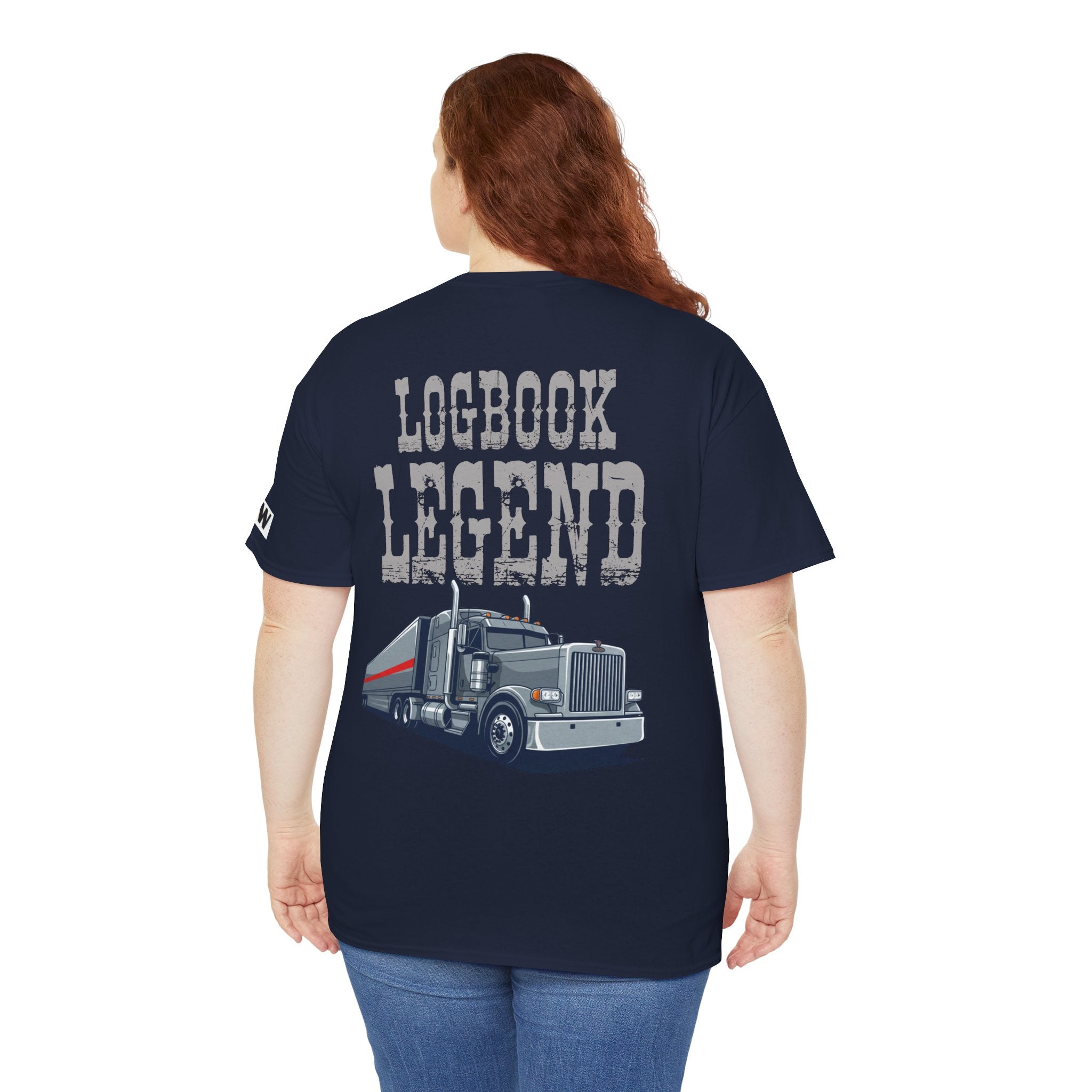 Logbook Legend Trucker Tee — "Logbook Legend" Graphic T-Shirt for Drivers