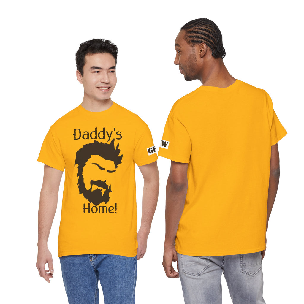 Daddy's Home T-Shirt — Men's Beard Silhouette Father's Day Tee