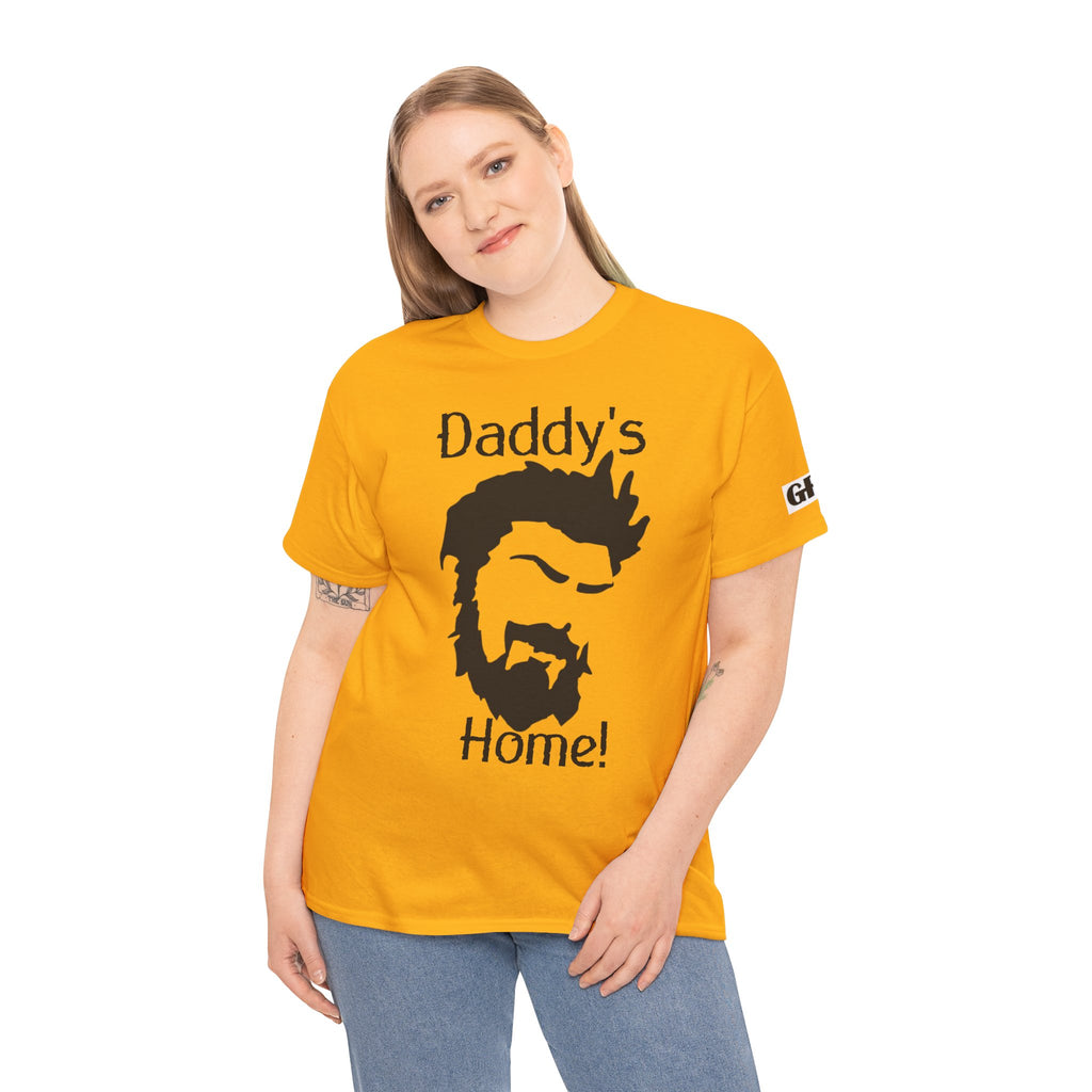Daddy's Home T-Shirt — Men's Beard Silhouette Father's Day Tee