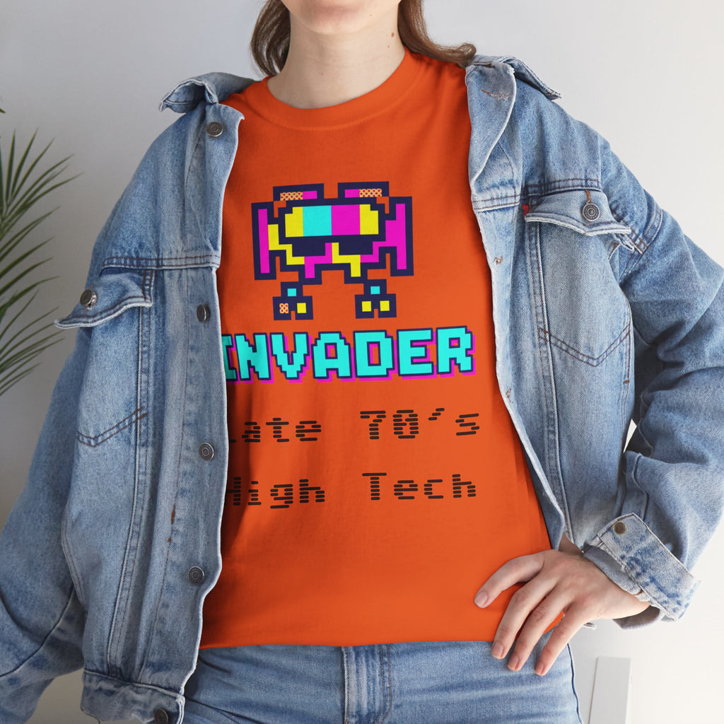 Invader Retro Pixel Tee — "Late 70's High Tech" Vintage Video Game T-Shirt
