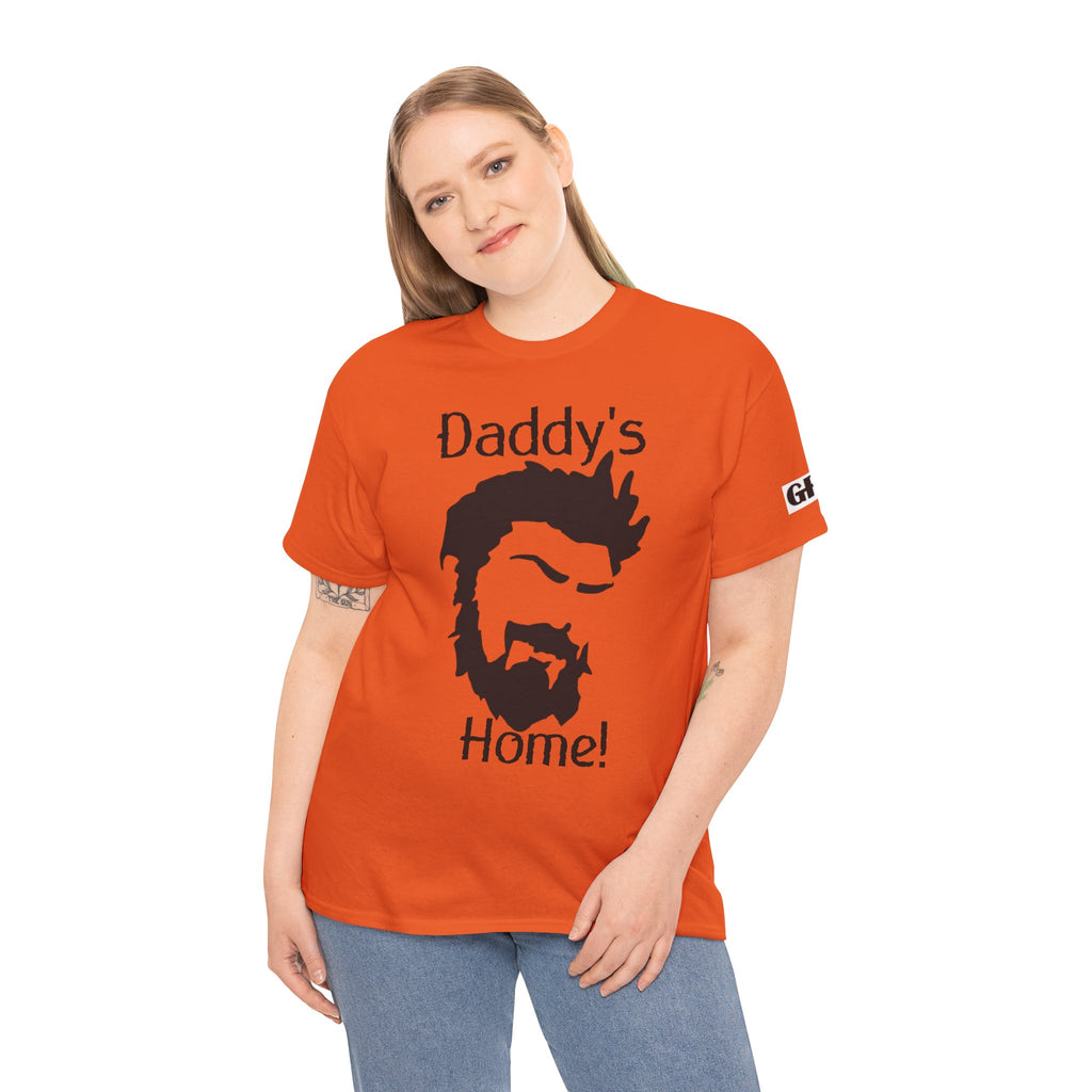Daddy's Home T-Shirt — Men's Beard Silhouette Father's Day Tee