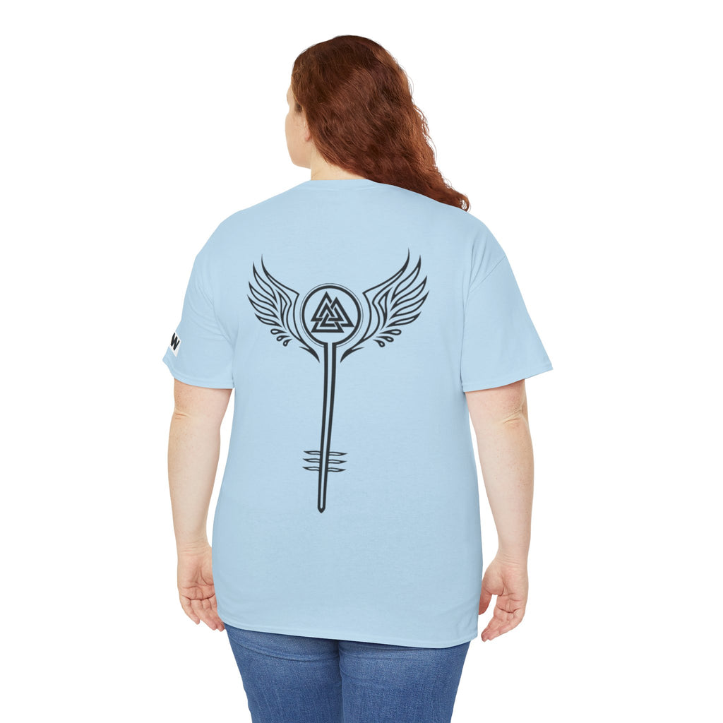 Valkyrie Winged Key T‑Shirt — "I Identify As a Valkyrie" Graphic Tee