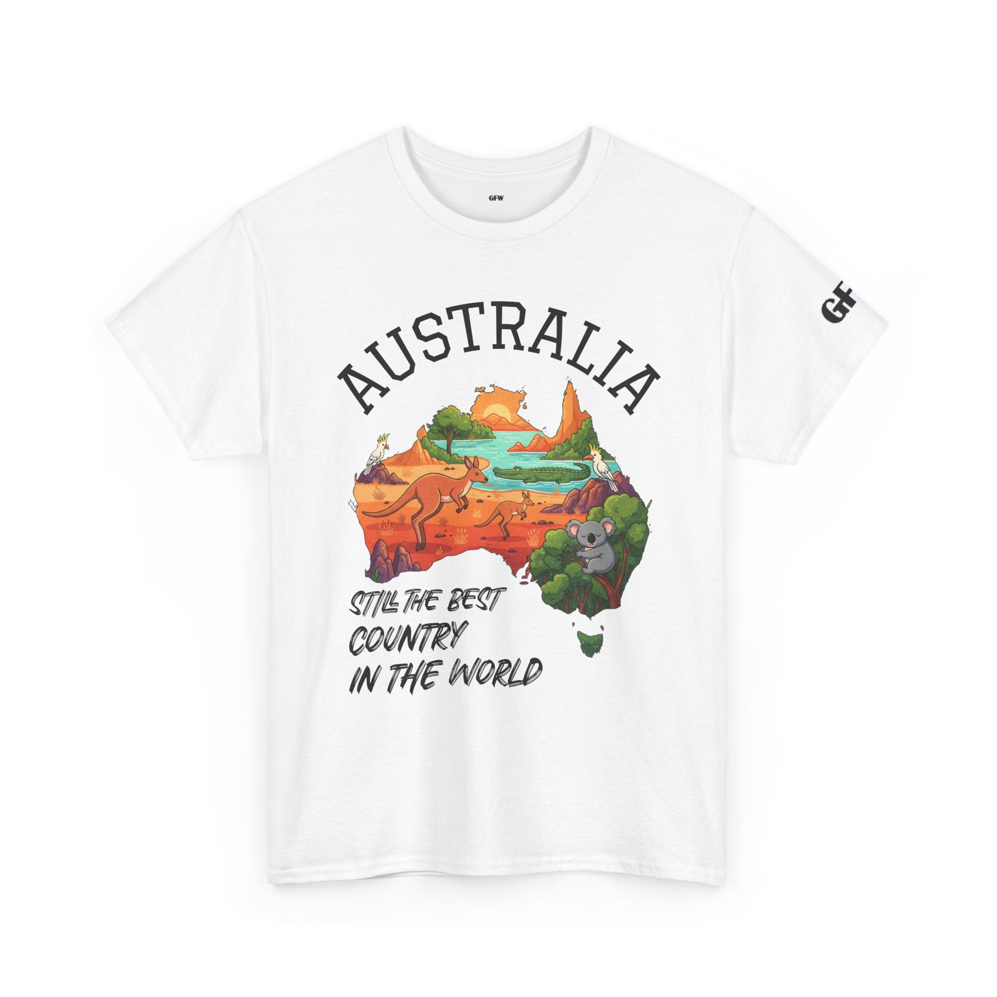 Australia Map Graphic Tee — "Australia: Still The Best Country in the World" Cotton T‑Shirt