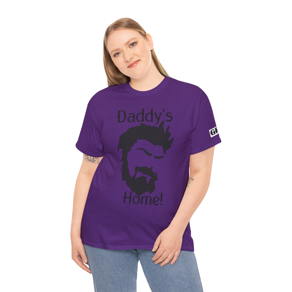 Daddy's Home T-Shirt — Men's Beard Silhouette Father's Day Tee