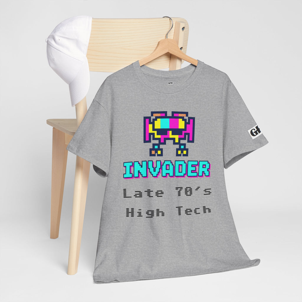 Invader Retro Pixel Tee — "Late 70's High Tech" Vintage Video Game T-Shirt