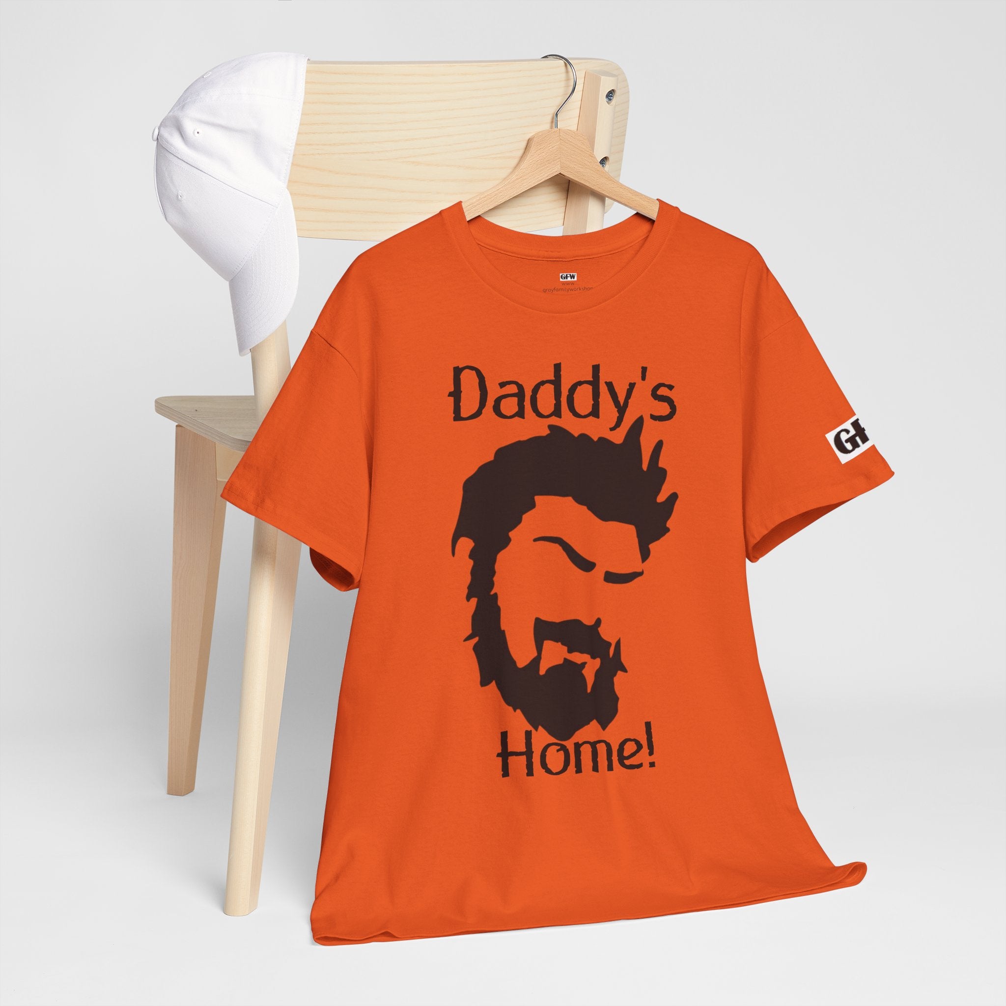 Daddy's Home T-Shirt — Men's Beard Silhouette Father's Day Tee