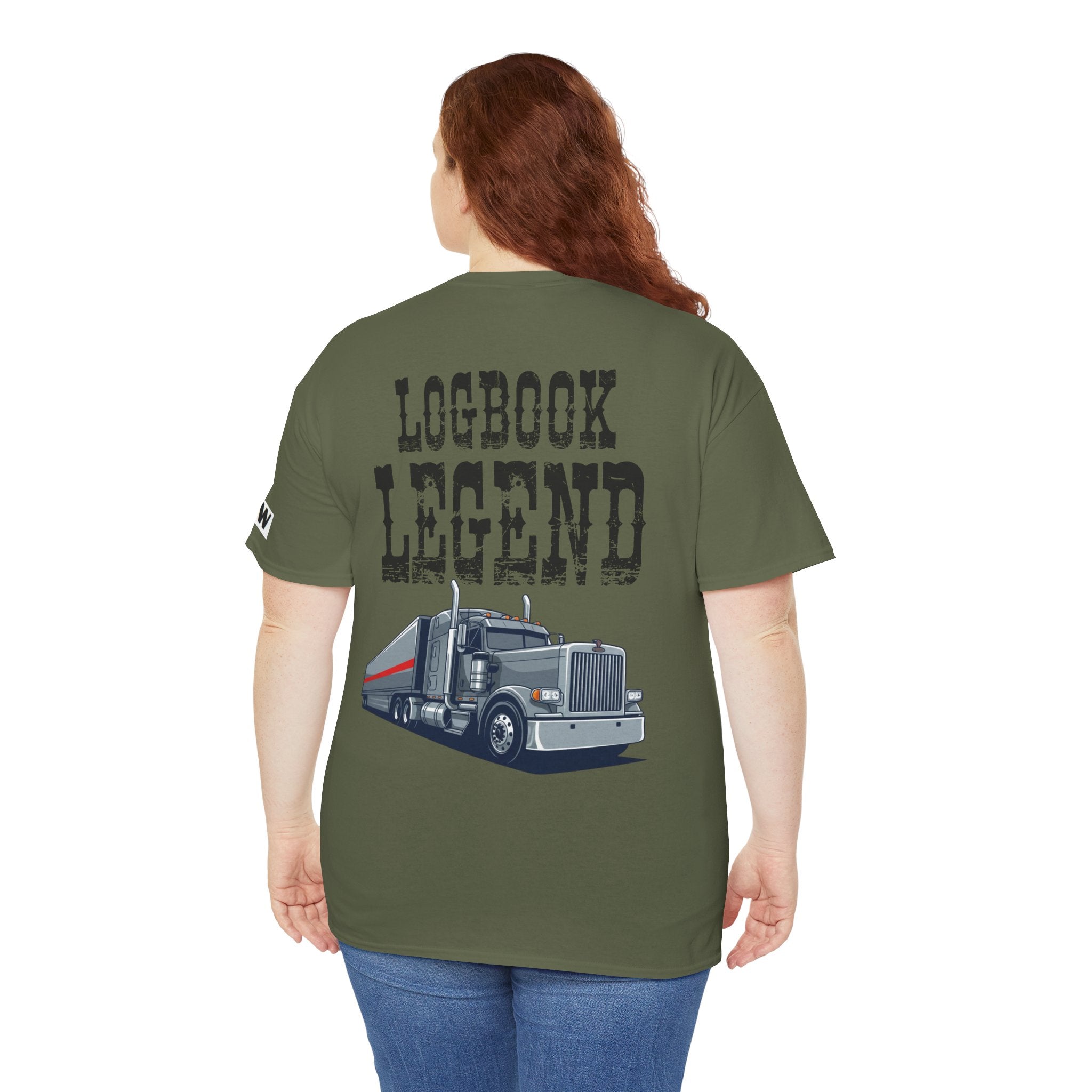 Logbook Legend Trucker Tee — "Logbook Legend" Graphic T-Shirt for Drivers