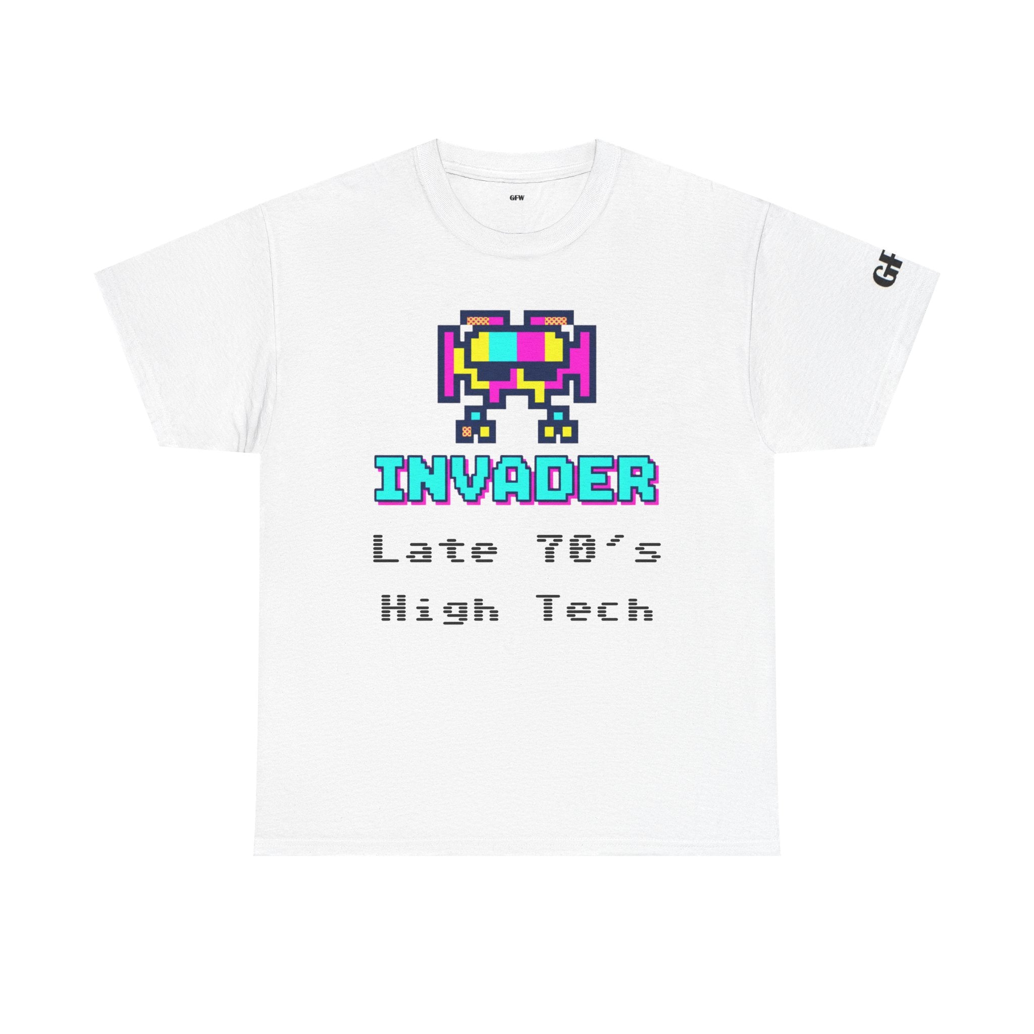 Invader Retro Pixel Tee — "Late 70's High Tech" Vintage Video Game T-Shirt