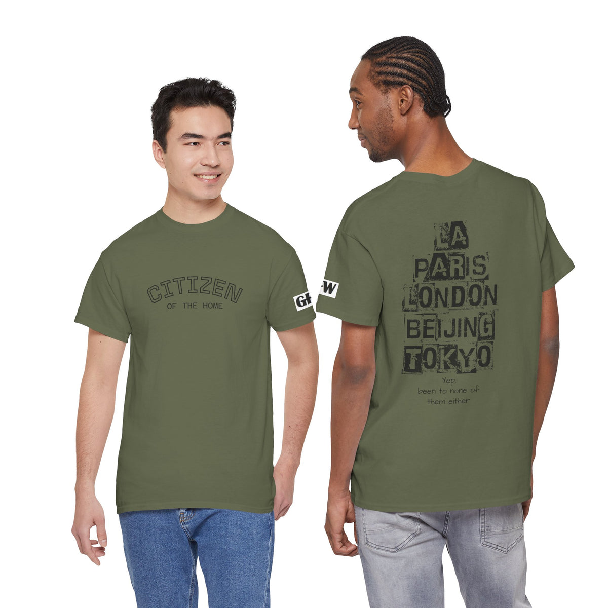 Citizen of the Home Tee — Cities Back Graphic (LA • Paris • London • Beijing • Tokyo)