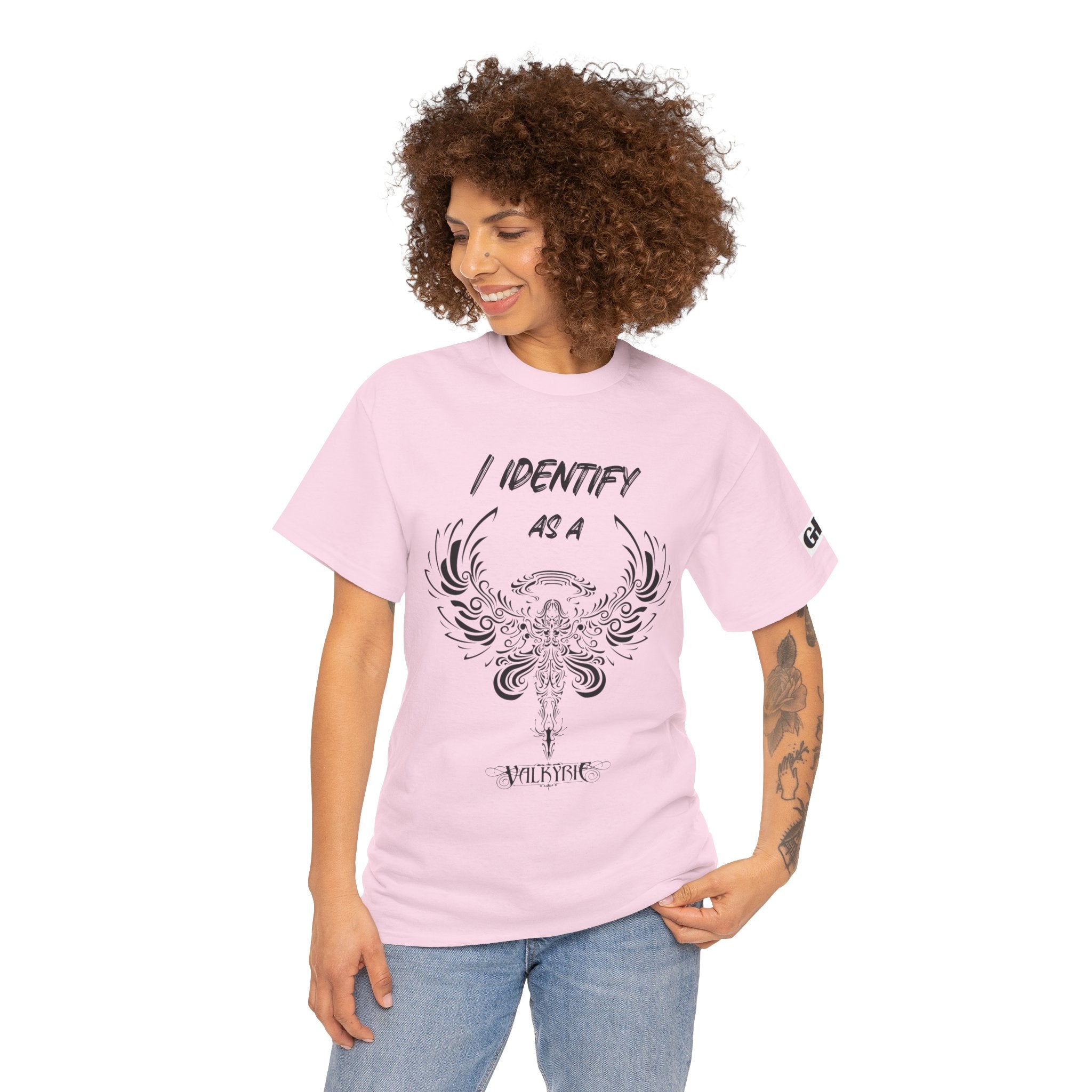 Valkyrie Winged Key T‑Shirt — "I Identify As a Valkyrie" Graphic Tee
