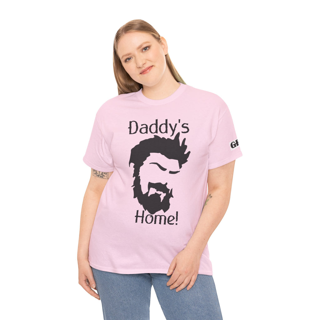 Daddy's Home T-Shirt — Men's Beard Silhouette Father's Day Tee