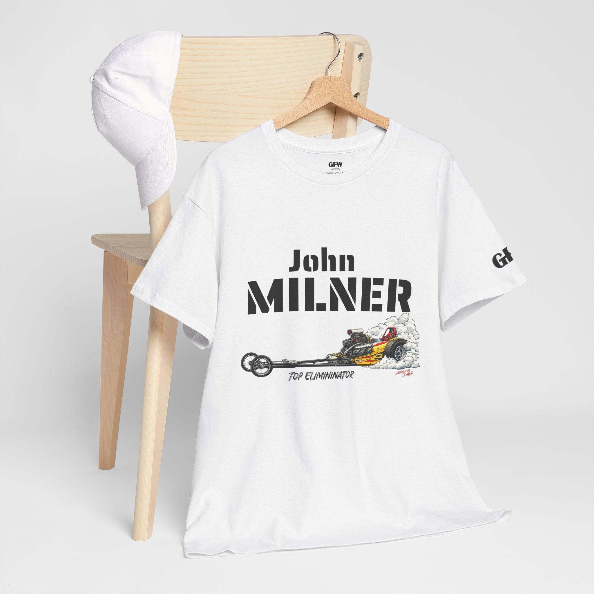 Milner Racing Team T-Shirt — "John Milner" Vintage Dragster Tee