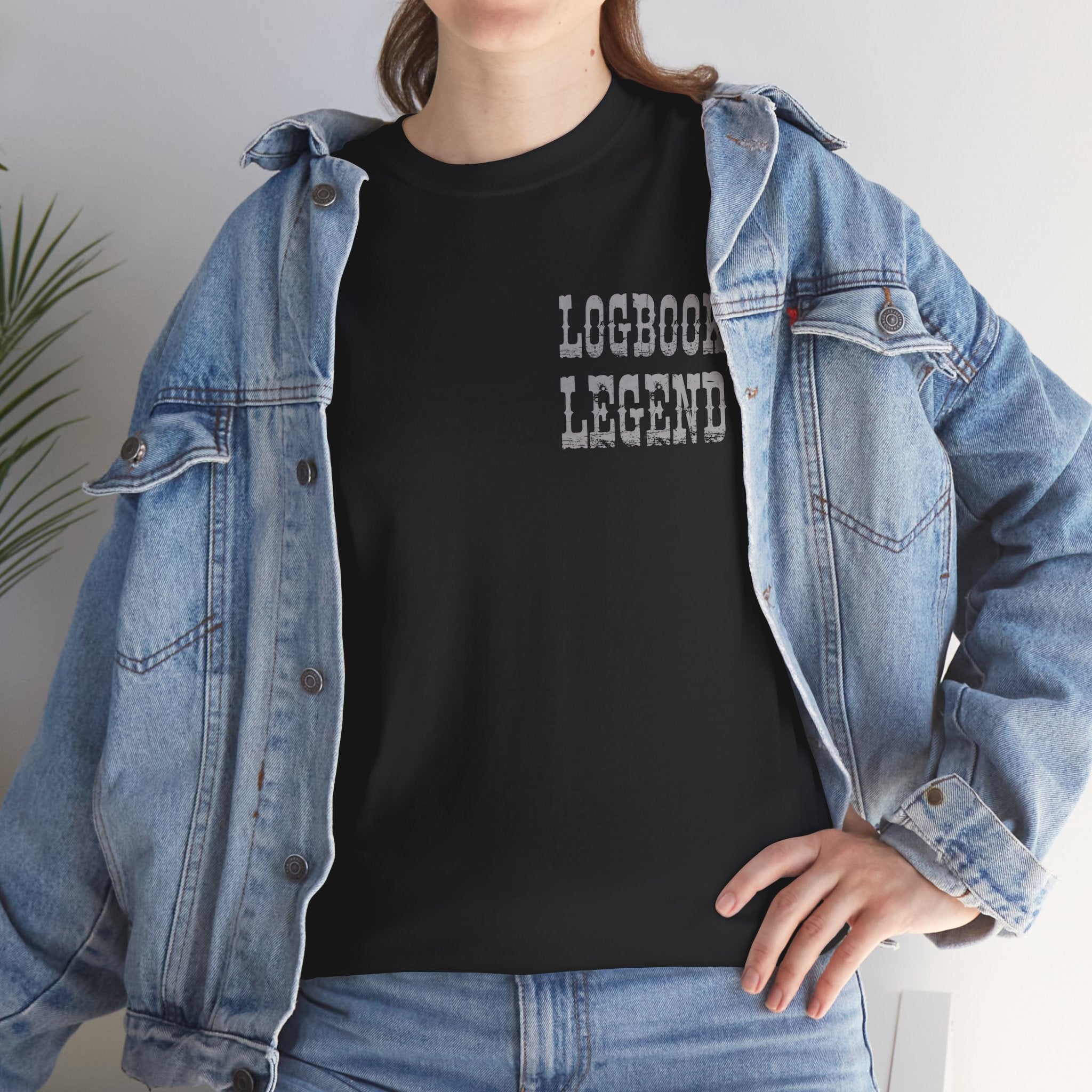Logbook Legend Trucker Tee — "Logbook Legend" Graphic T-Shirt for Drivers