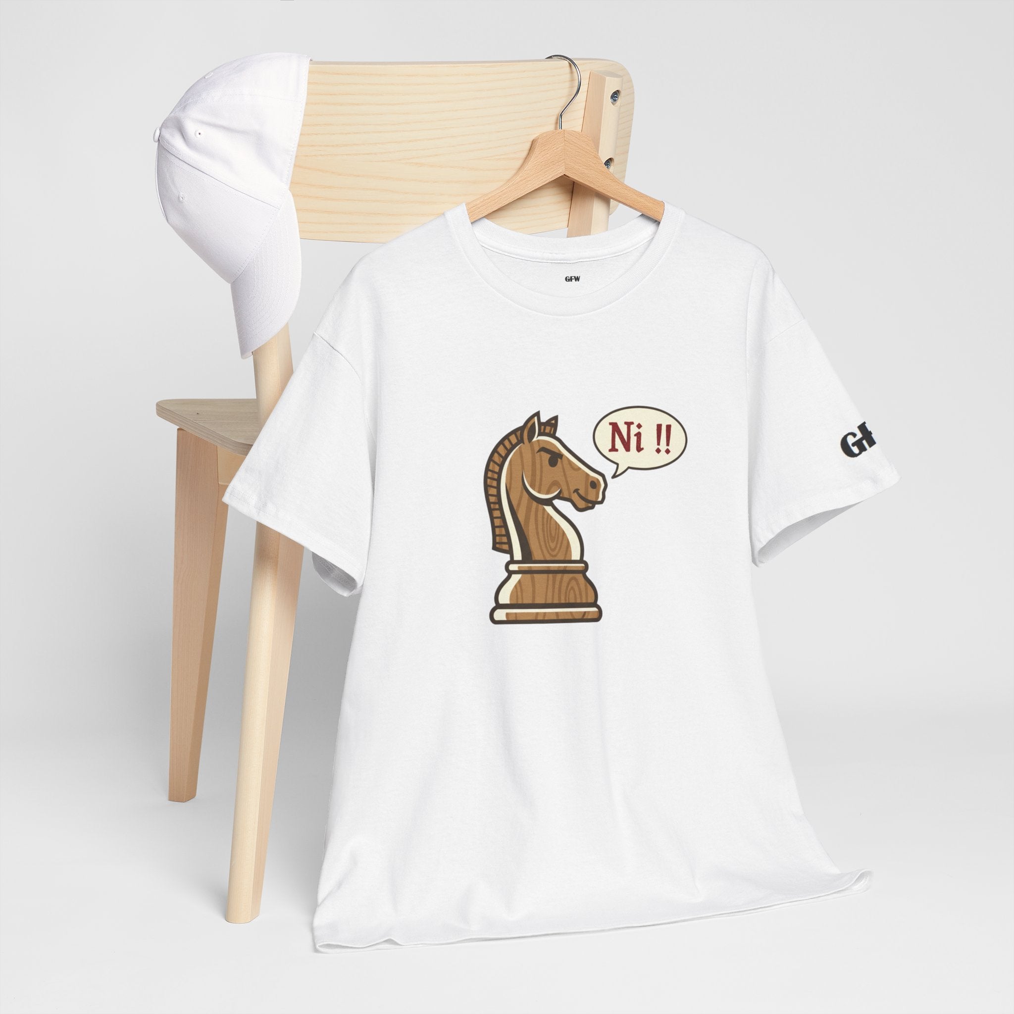 Chess Knight Tee - 'Ni!!' Funny Knight Piece Shirt