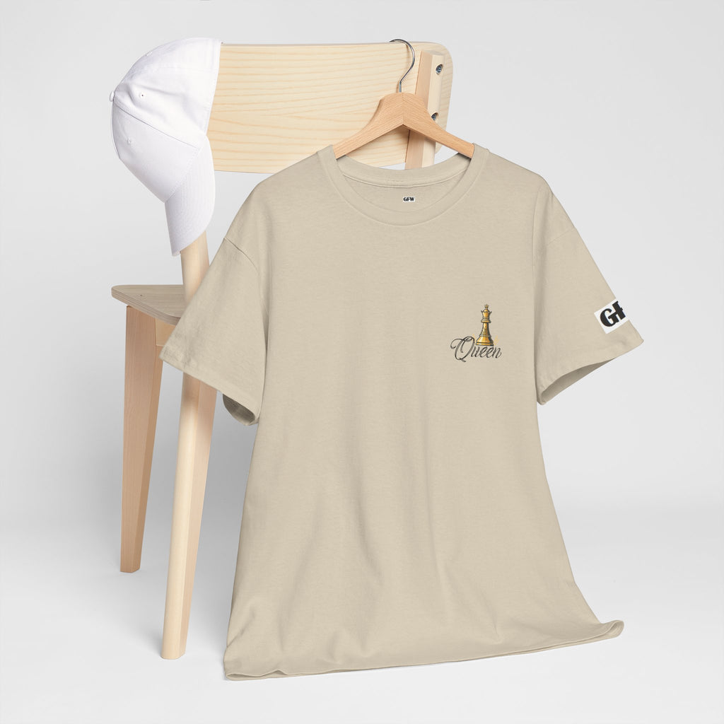 Queen Chess Piece T-Shirt — "Queen" Family Roles Tee (Grandmother, Wife, Mother, Daughter, Sister)