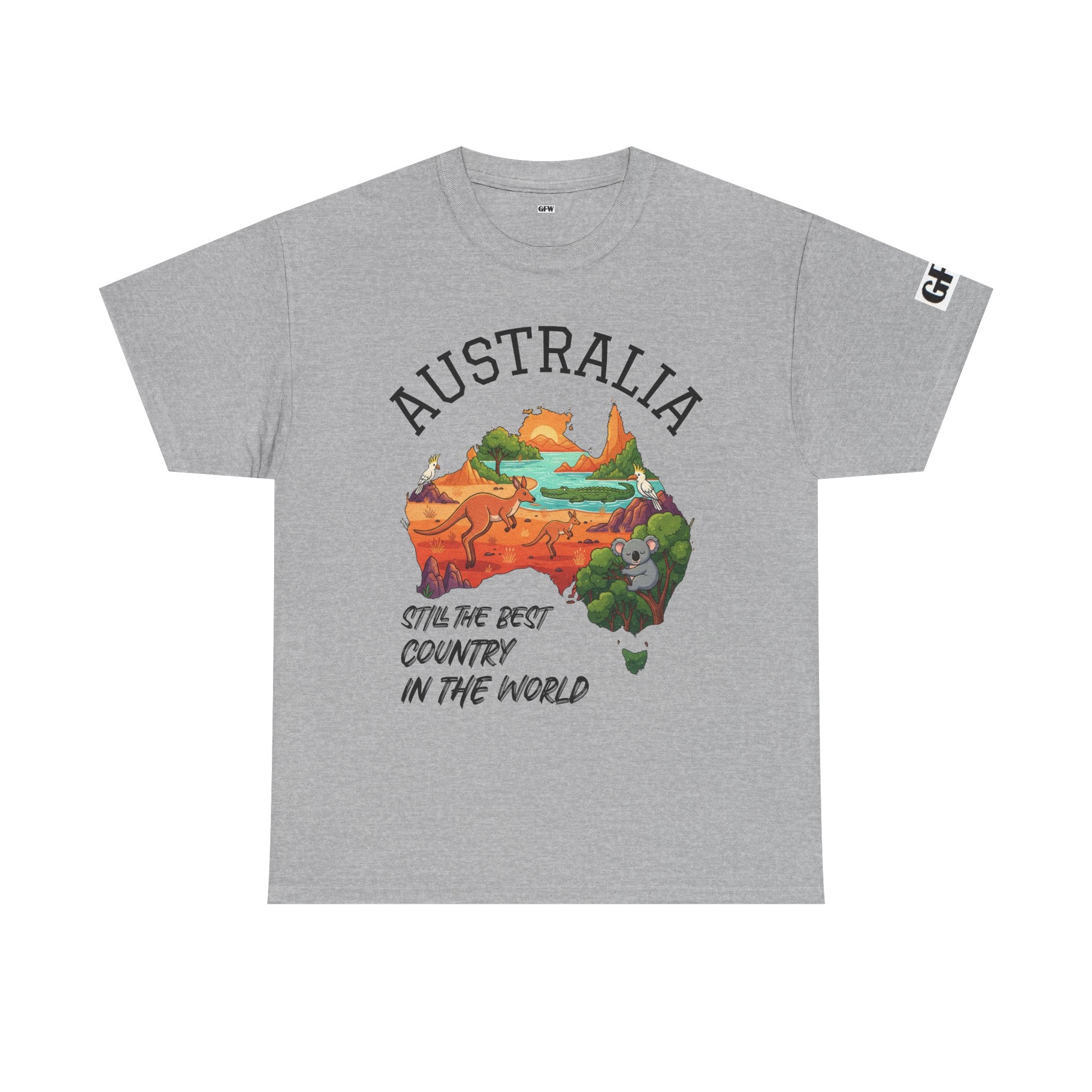 Australia Map Graphic Tee — "Australia: Still The Best Country in the World" Cotton T‑Shirt