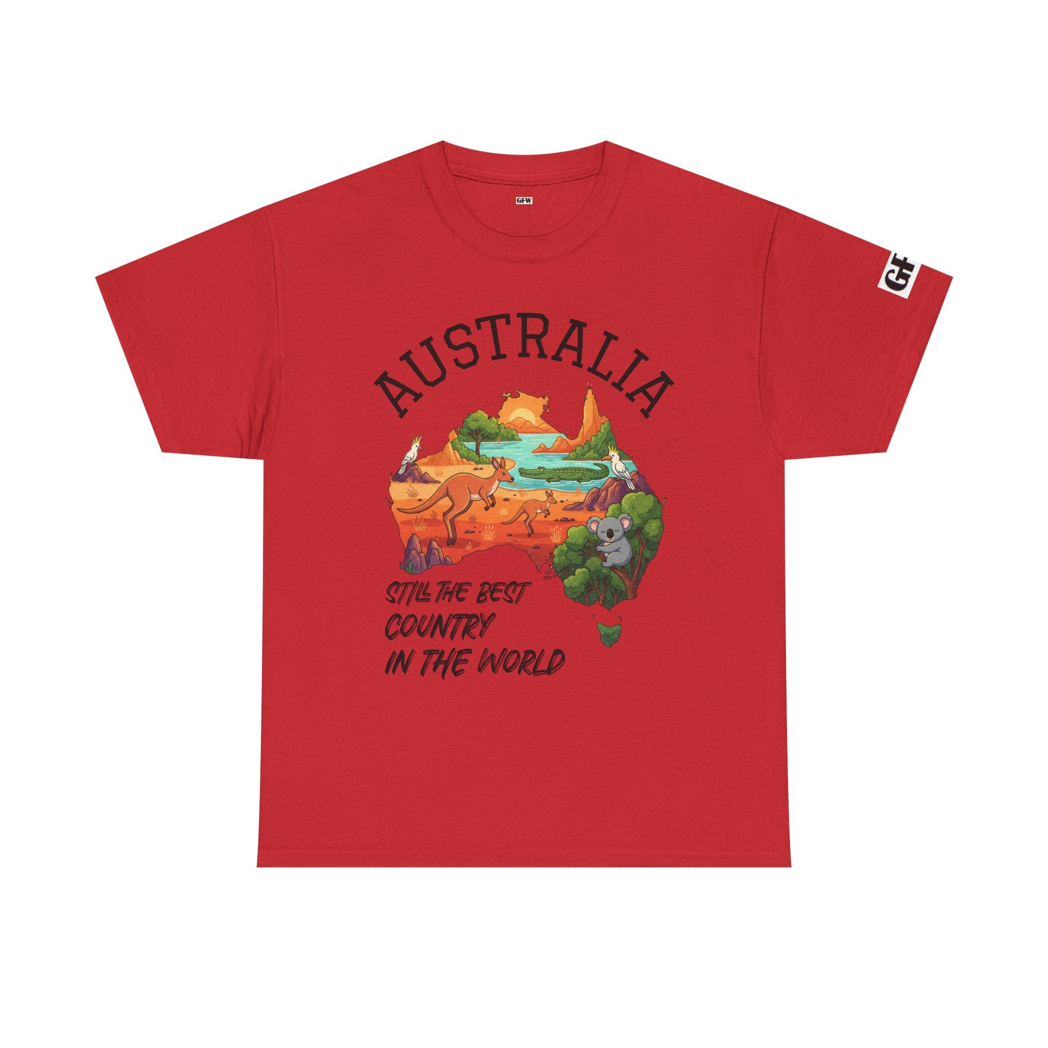 Australia Map Graphic Tee — "Australia: Still The Best Country in the World" Cotton T‑Shirt