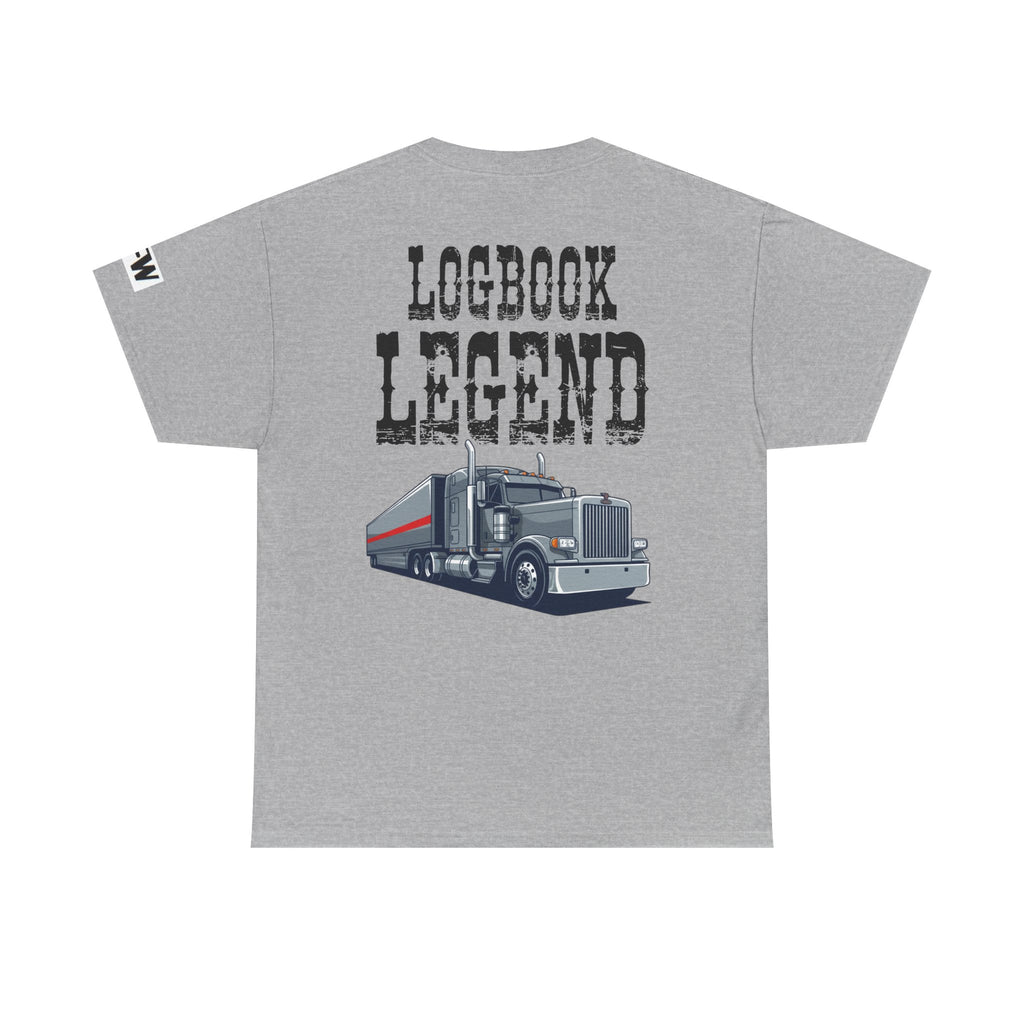 Logbook Legend Trucker Tee — "Logbook Legend" Graphic T-Shirt for Drivers