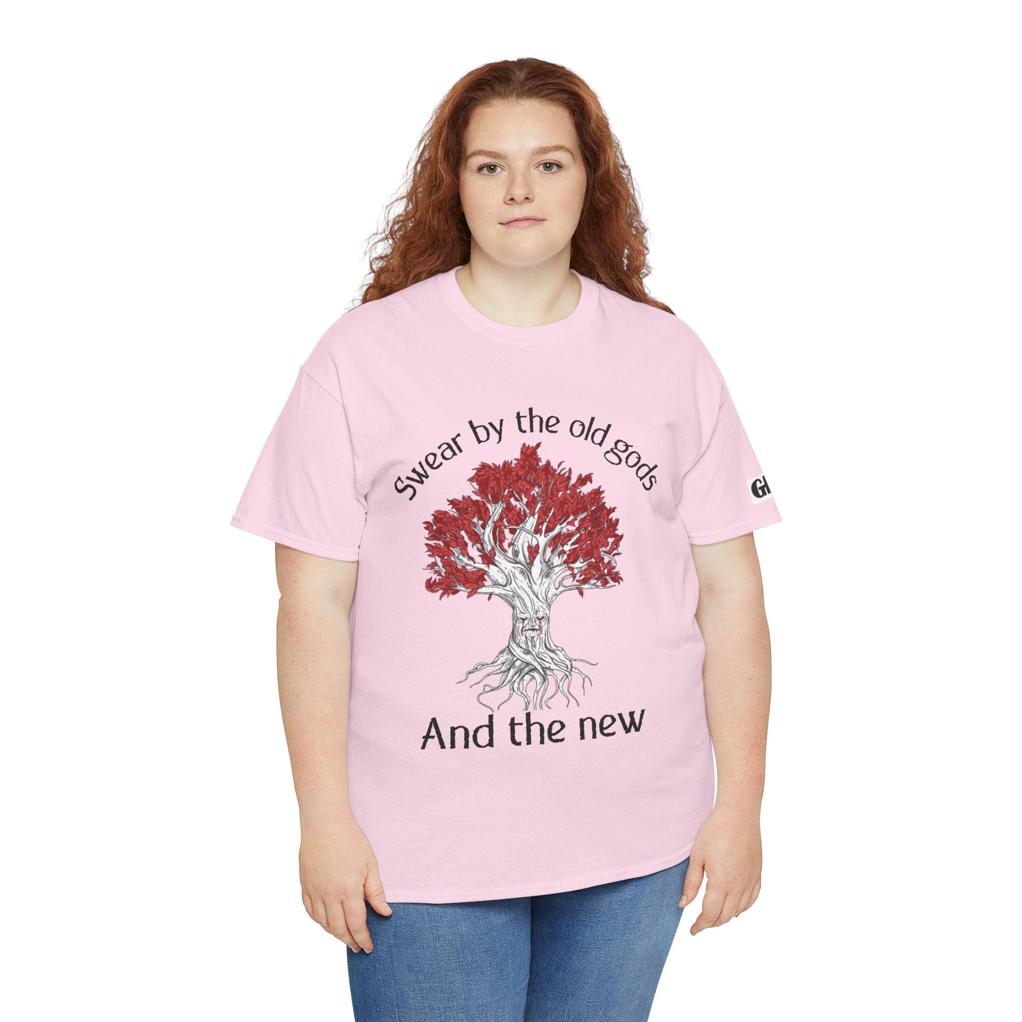 Old Gods & New Tree Tee — "Swear by the old gods and the new" Graphic Shirt