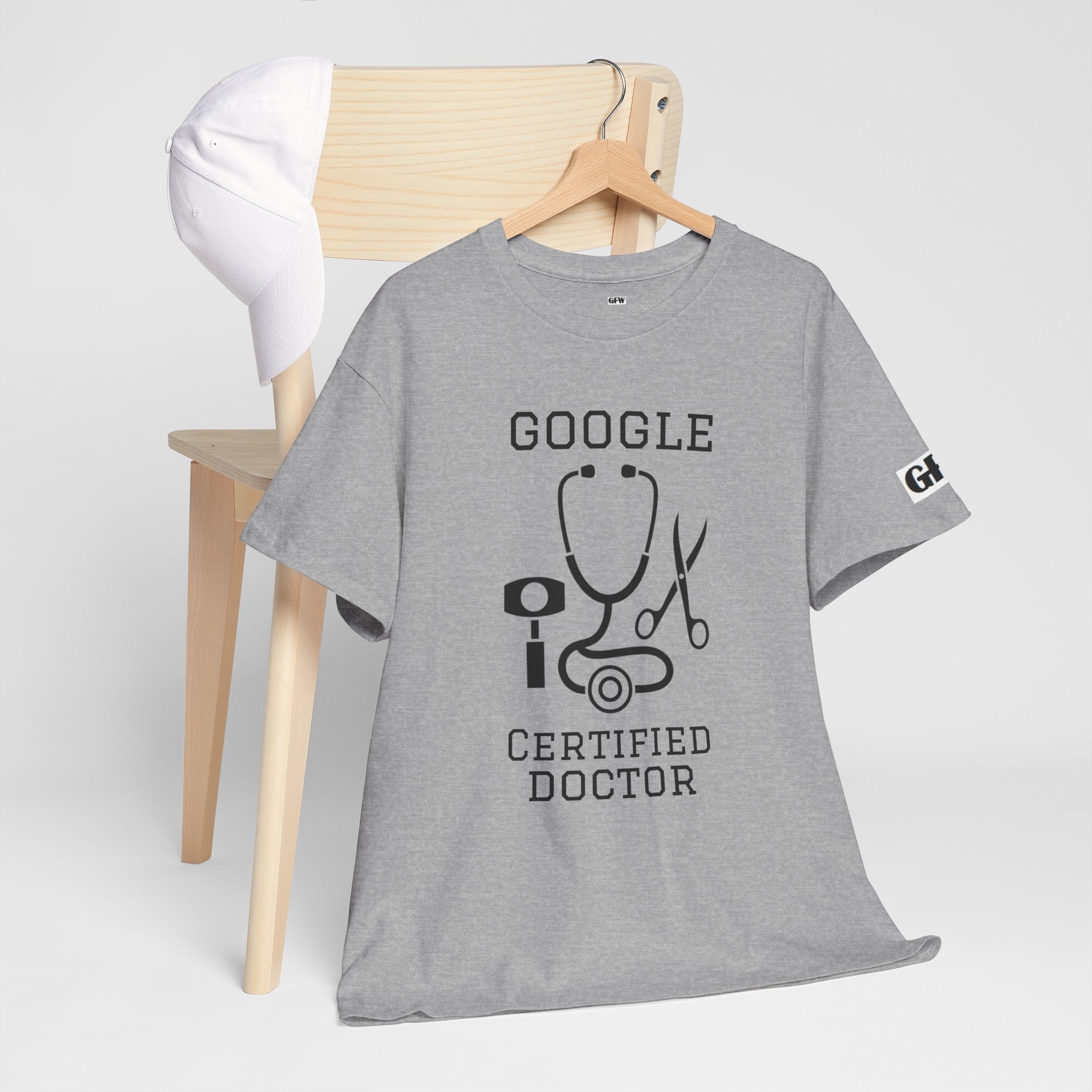 Google Certified Doctor T-Shirt — Funny Medical Tee for Doctors & Med Students