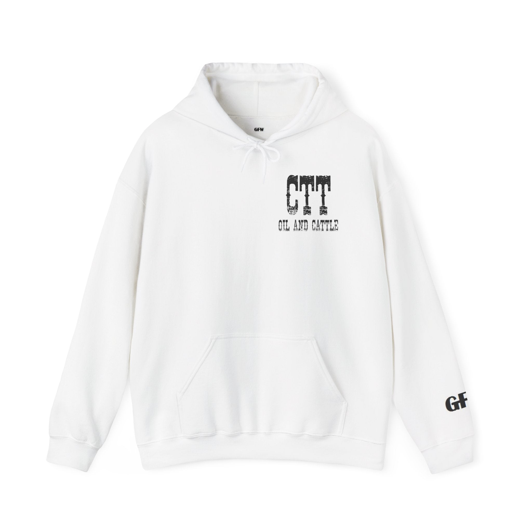 CTT Oil and Cattle Hoodie - Western Oilfield Ranch Sweatshirt