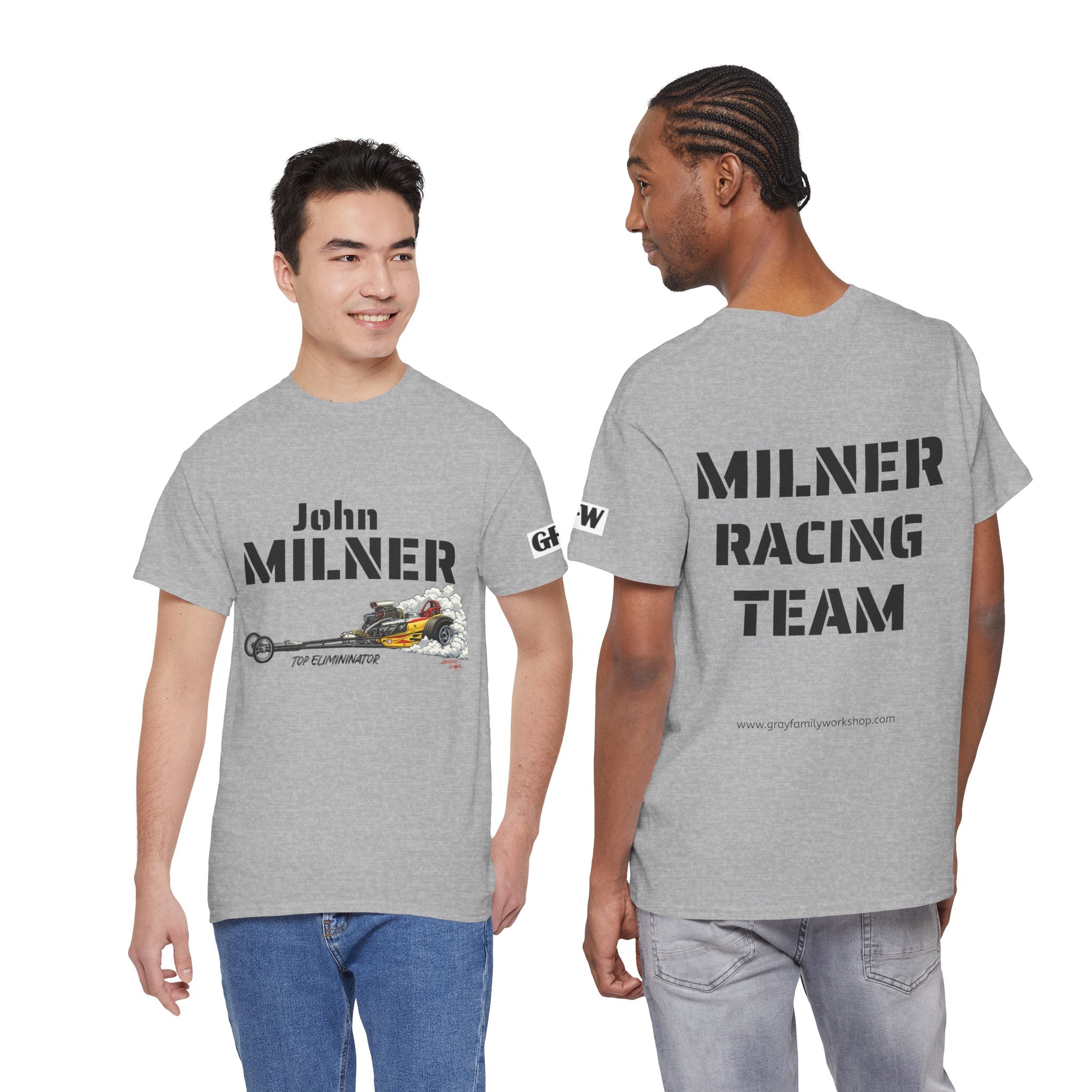 Milner Racing Team T-Shirt — "John Milner" Vintage Dragster Tee