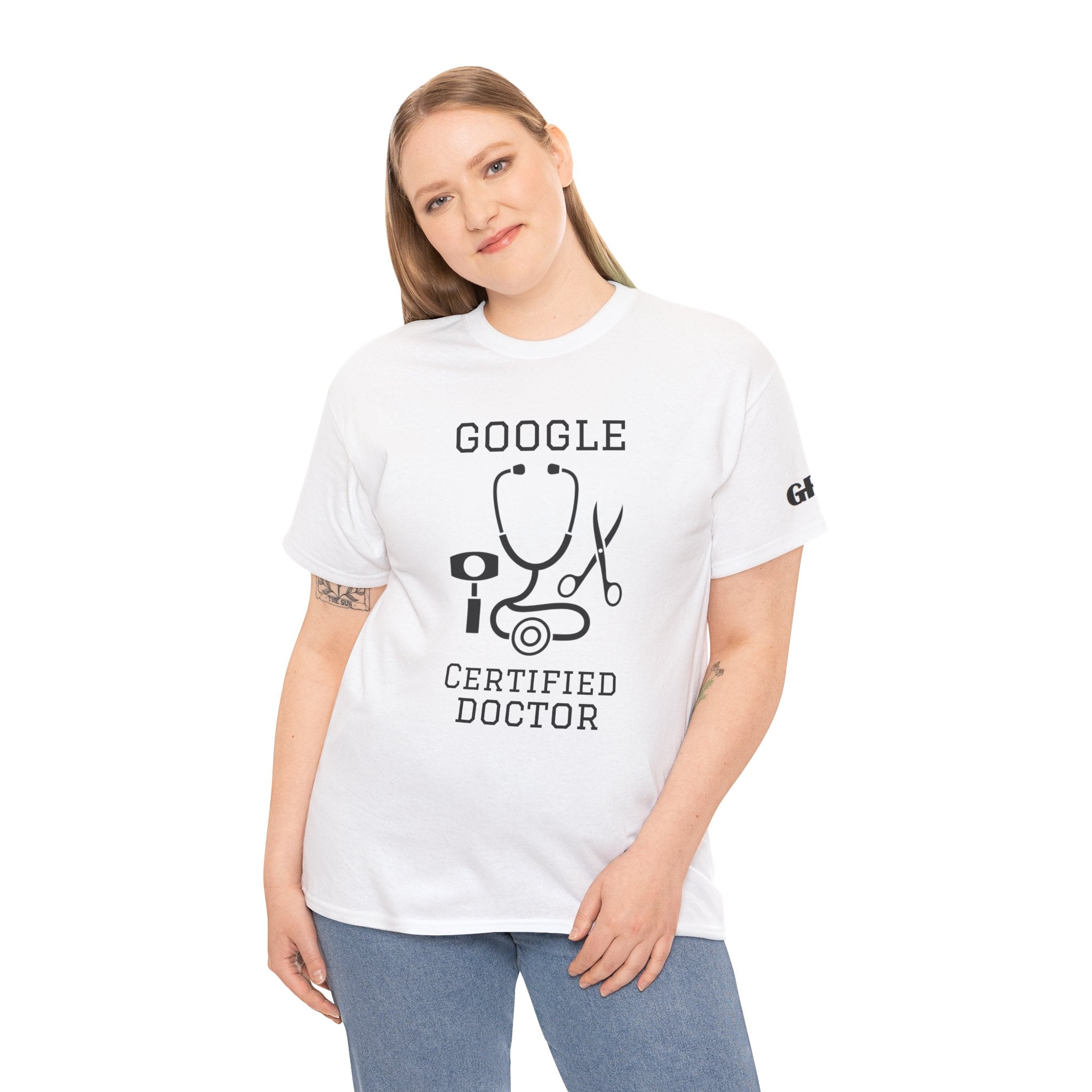 Google Certified Doctor T-Shirt — Funny Medical Tee for Doctors & Med Students